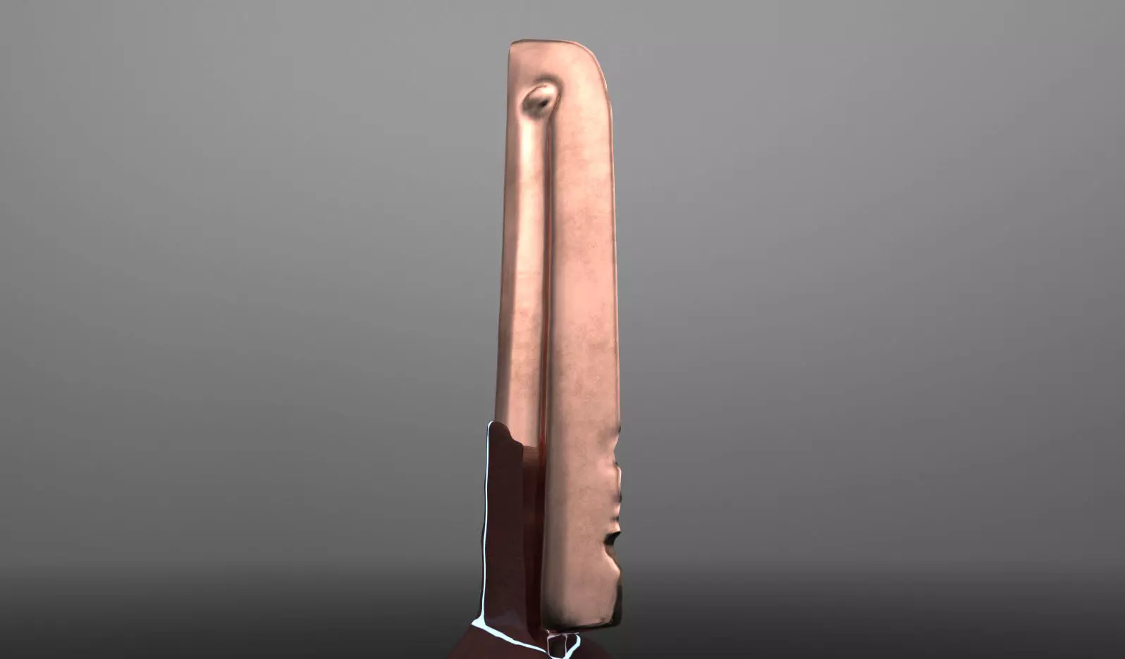 Rune Dagger Low-poly 3D model_0