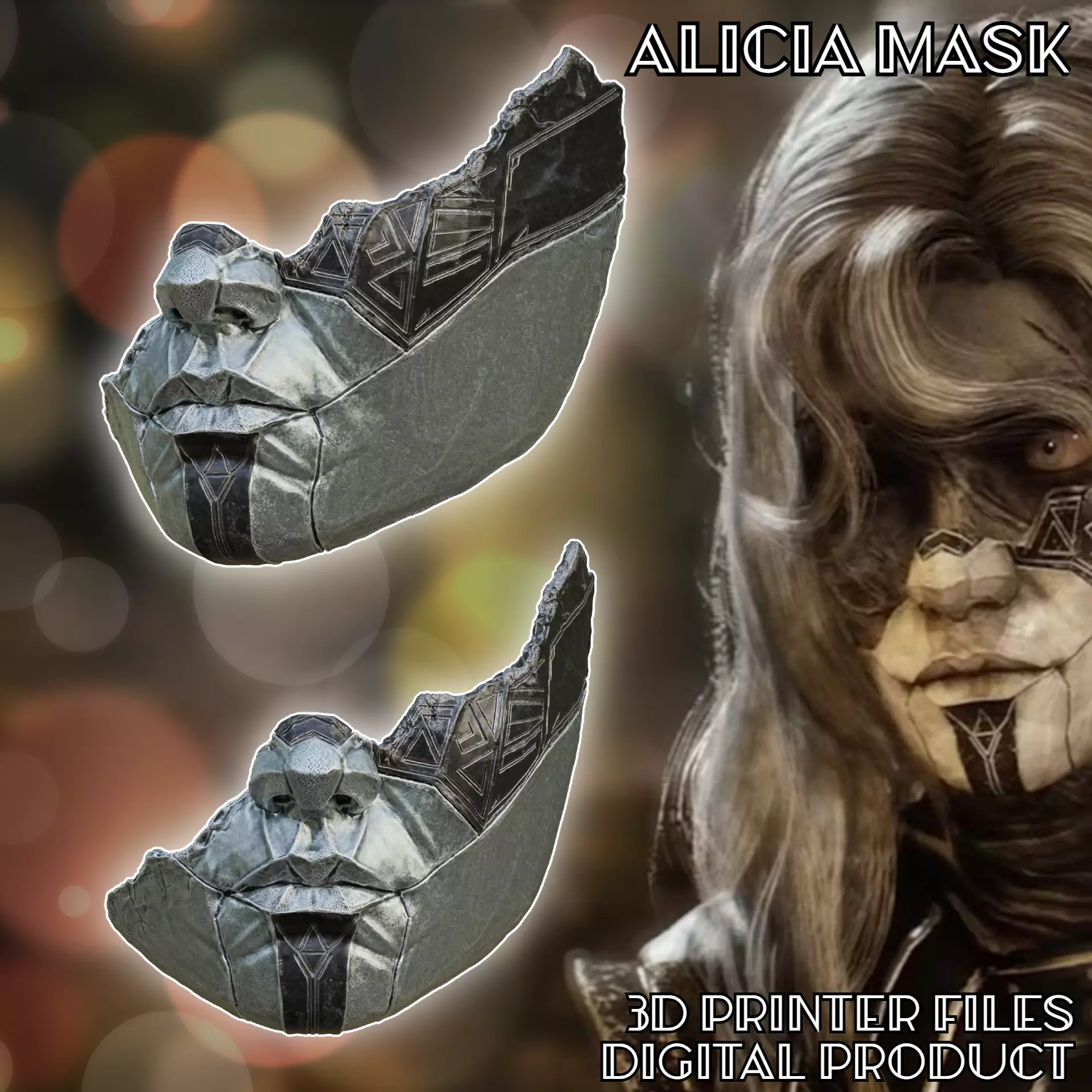 Alicia Mask Clair Obscure Expedition 33 3D print model_0