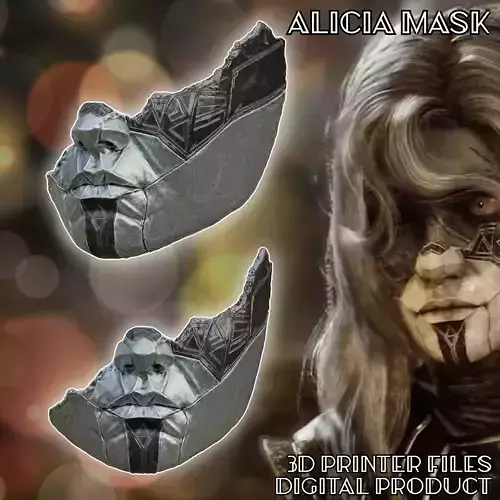 Alicia Mask Clair Obscure Expedition 33 3D print model