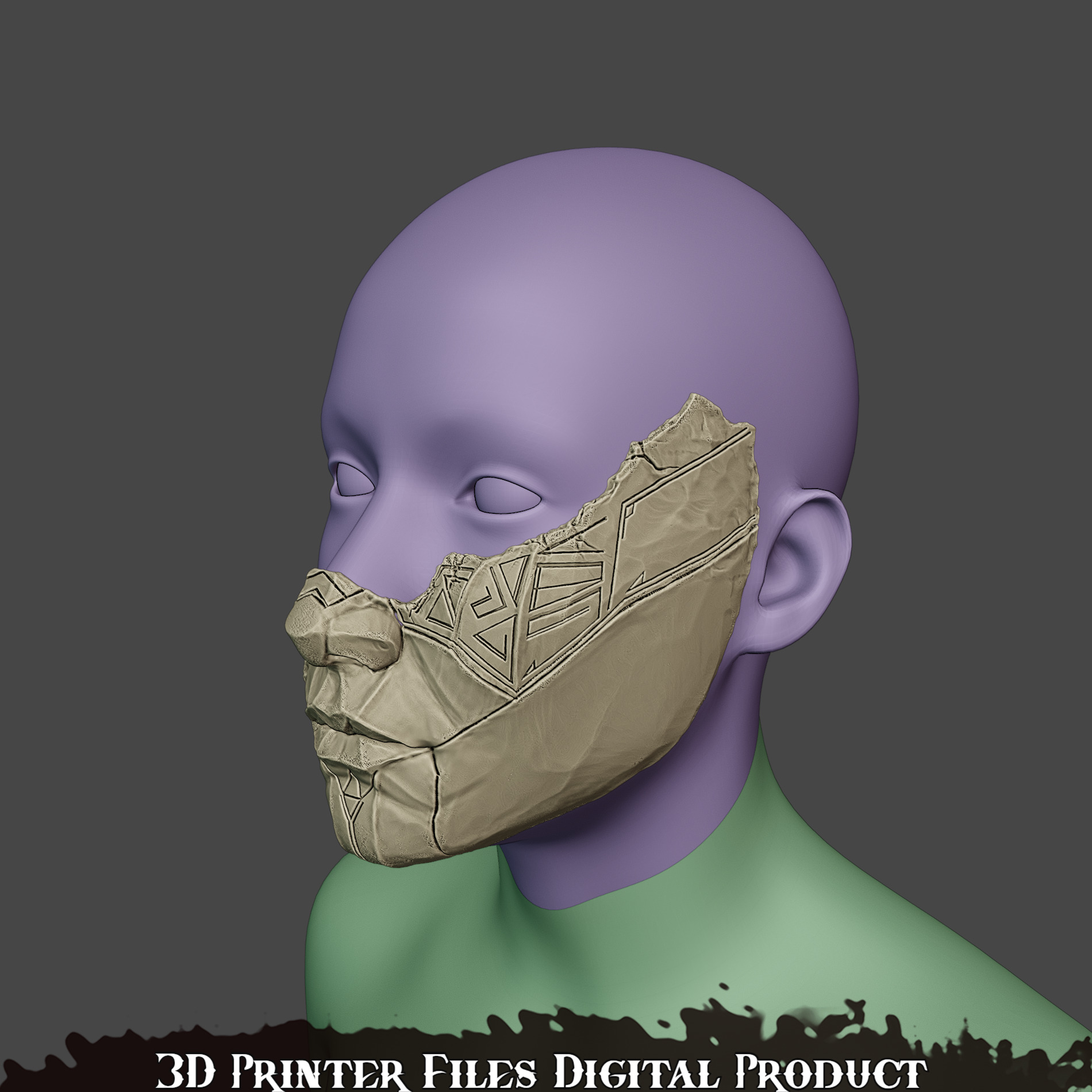 Alicia Mask Clair Obscure Expedition 33 3D print model_4