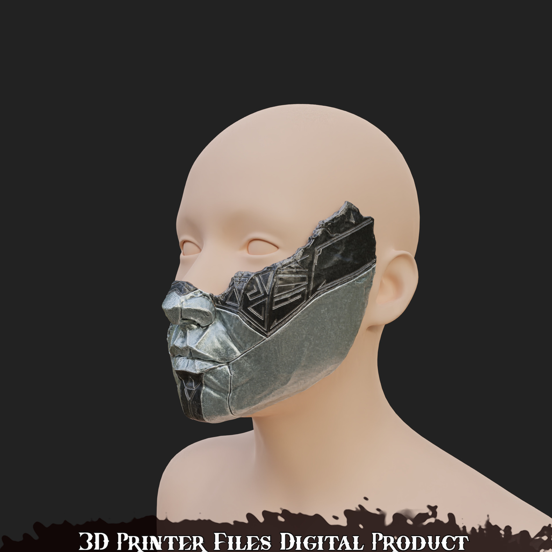 Alicia Mask Clair Obscure Expedition 33 3D print model_1