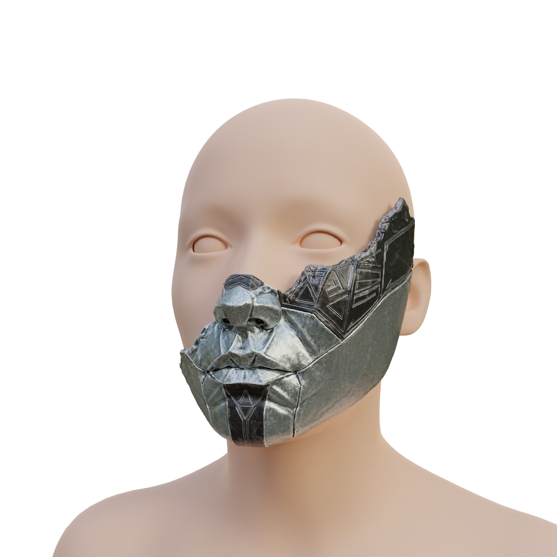 Alicia Mask Clair Obscure Expedition 33 3D print model_7