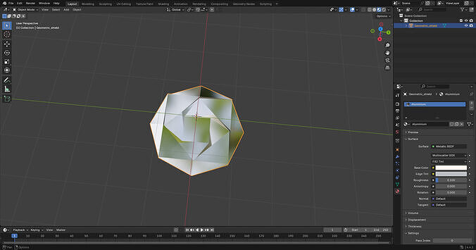 Geometric Shield 3D print model