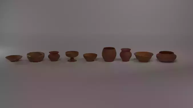 Handcrafted Clay and Wooden Bowl Collection