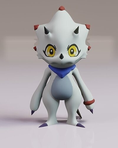 Gammamon Digimon 3D print model
