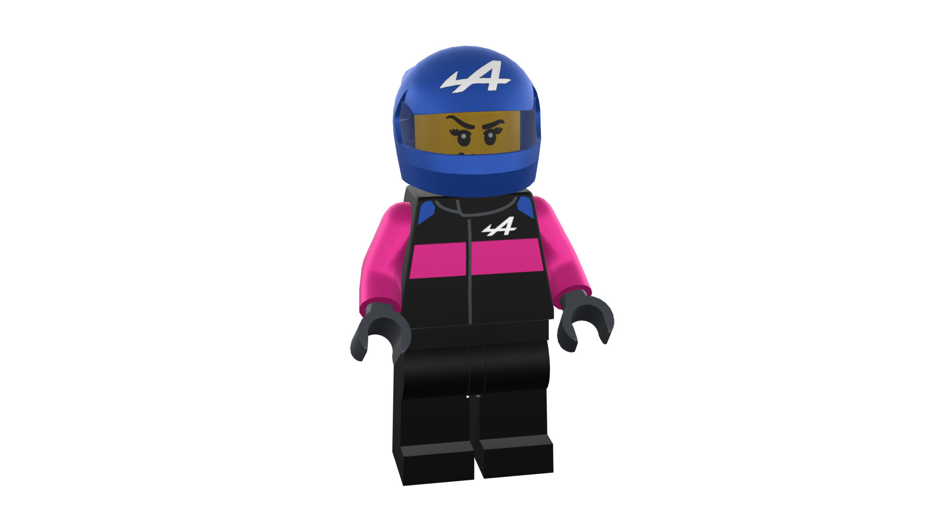 3D print minifigure - BWT Alpine F1 Racer 3D print model_34