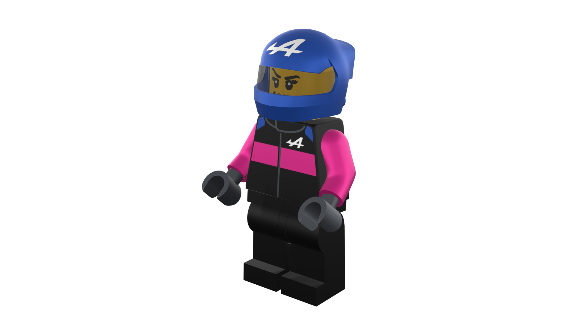3D print minifigure - BWT Alpine F1 Racer 3D print model_36