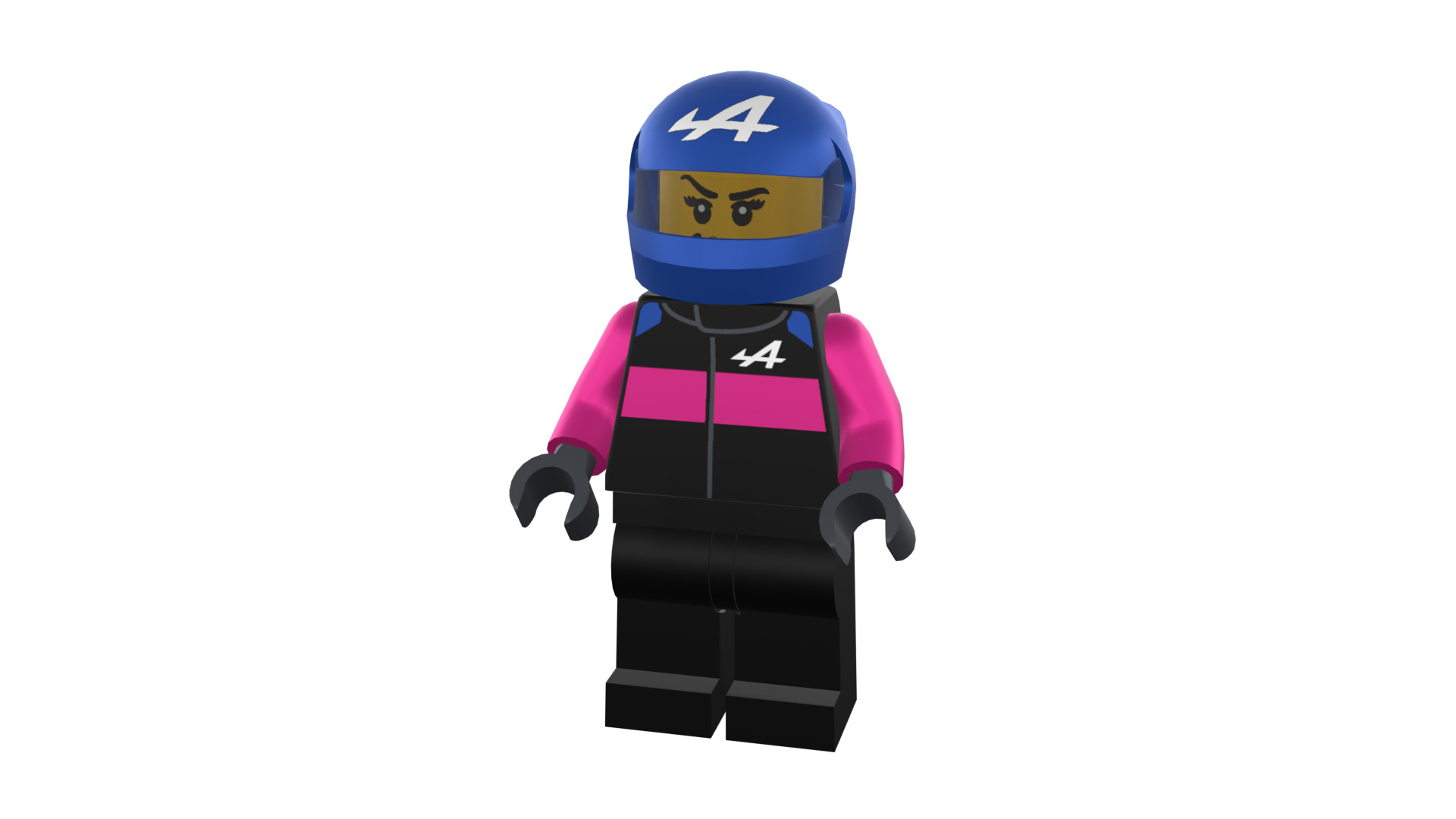 3D print minifigure - BWT Alpine F1 Racer 3D print model_48