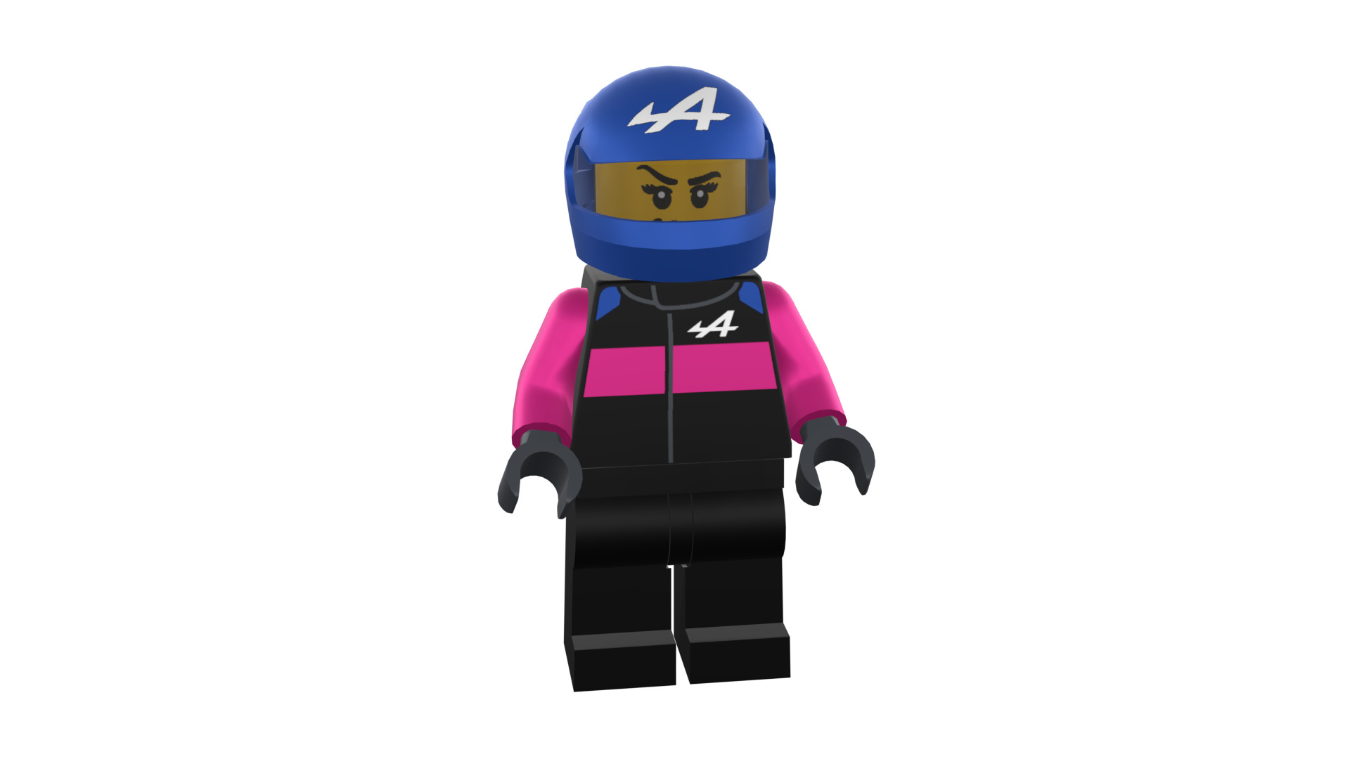 3D print minifigure - BWT Alpine F1 Racer 3D print model_4