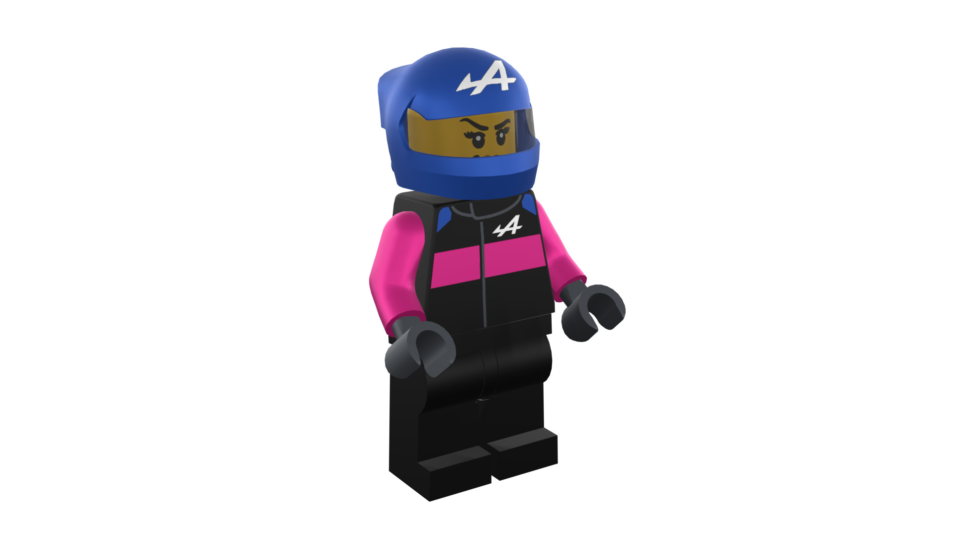 3D print minifigure - BWT Alpine F1 Racer 3D print model_6