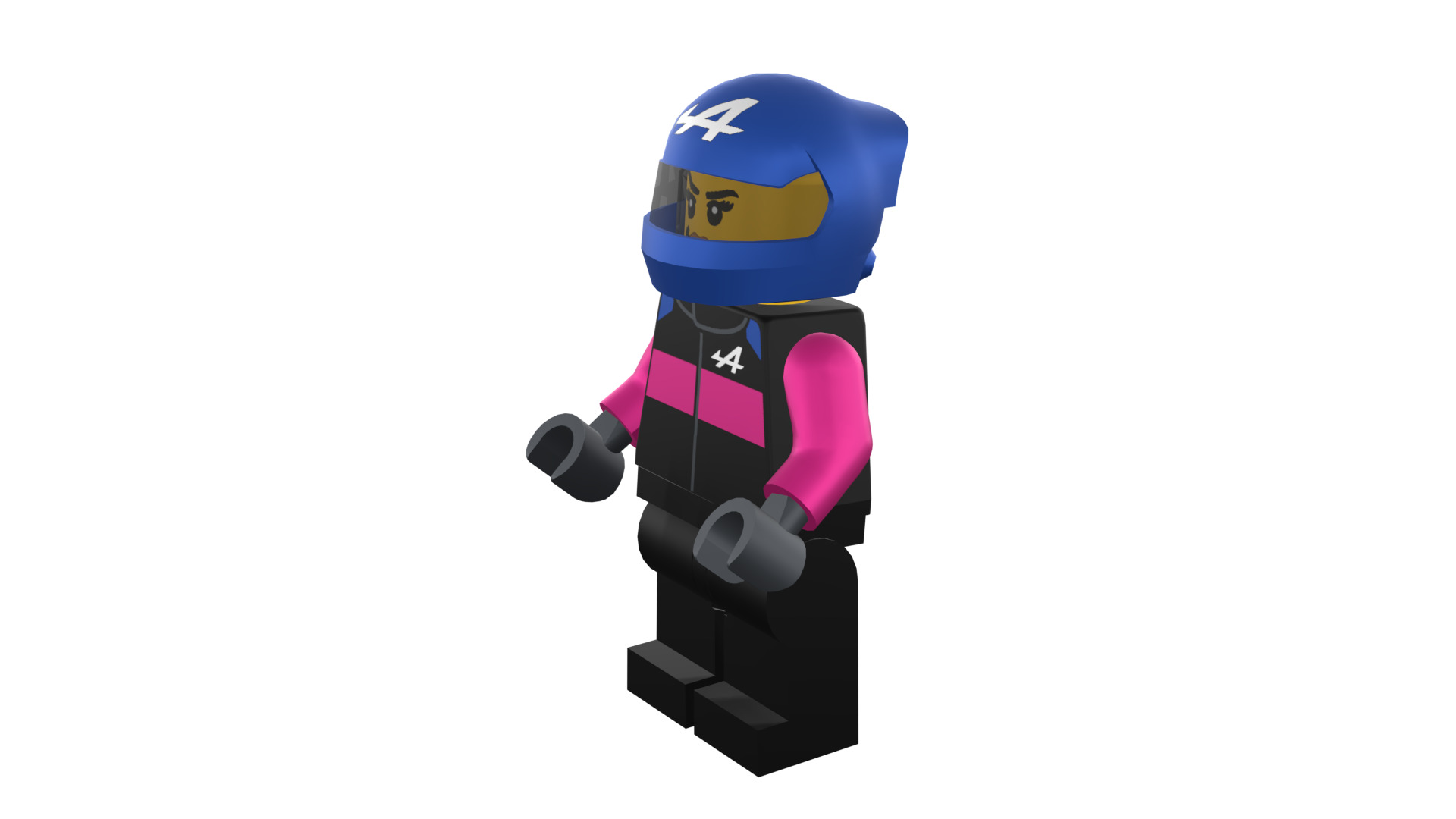 3D print minifigure - BWT Alpine F1 Racer 3D print model_46