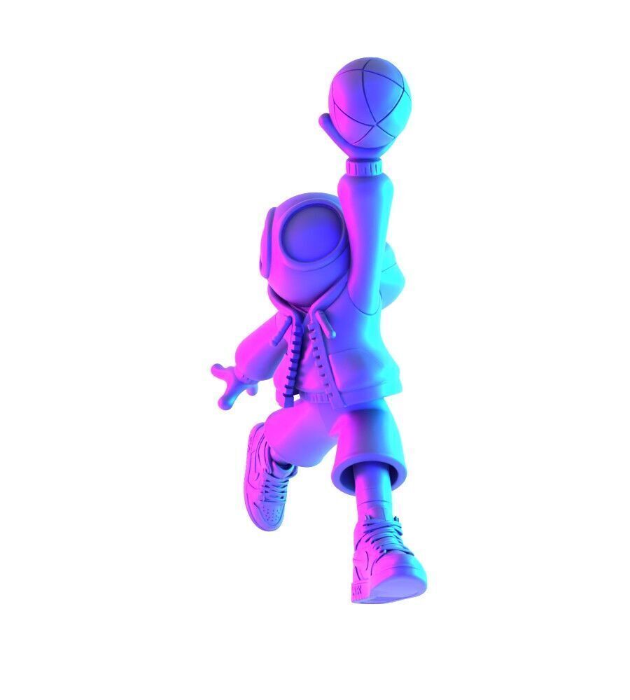 Spiderman Air Jordan 1 Chibi toy 3D print model_5