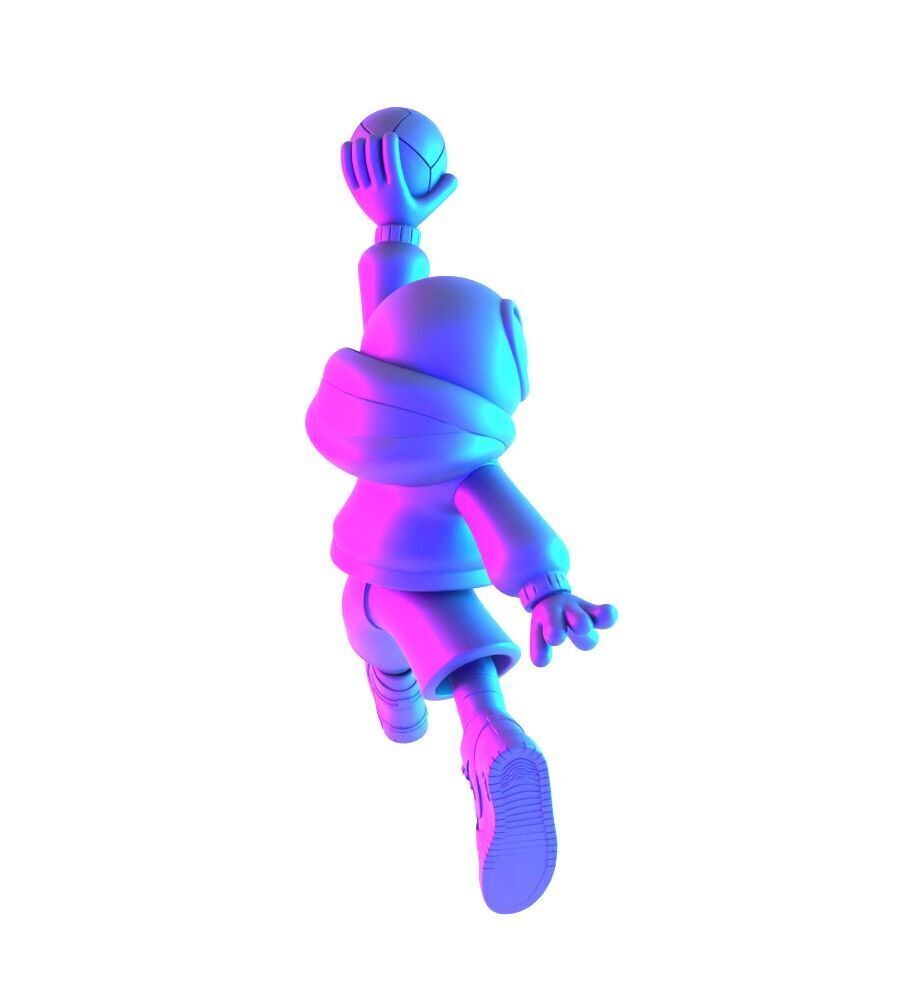 Spiderman Air Jordan 1 Chibi toy 3D print model_16