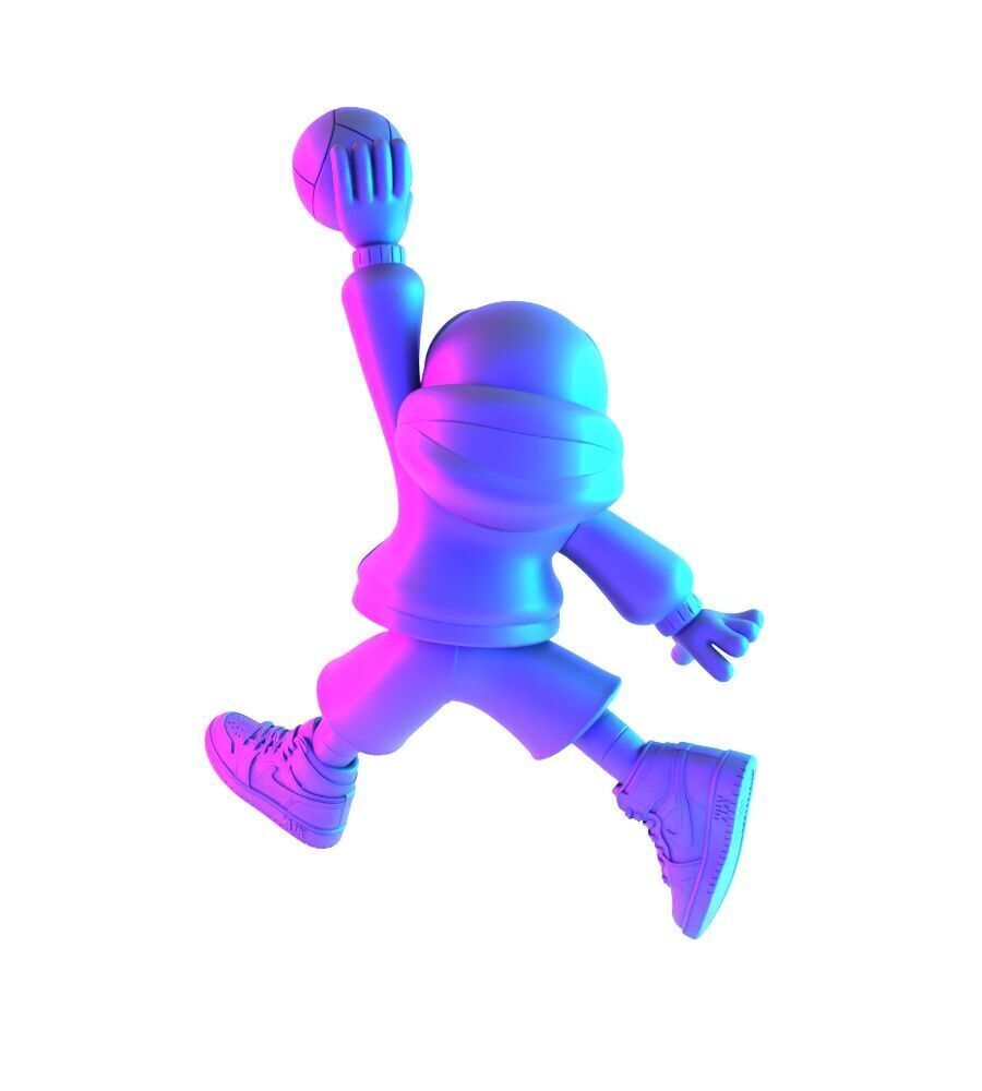 Spiderman Air Jordan 1 Chibi toy 3D print model_13