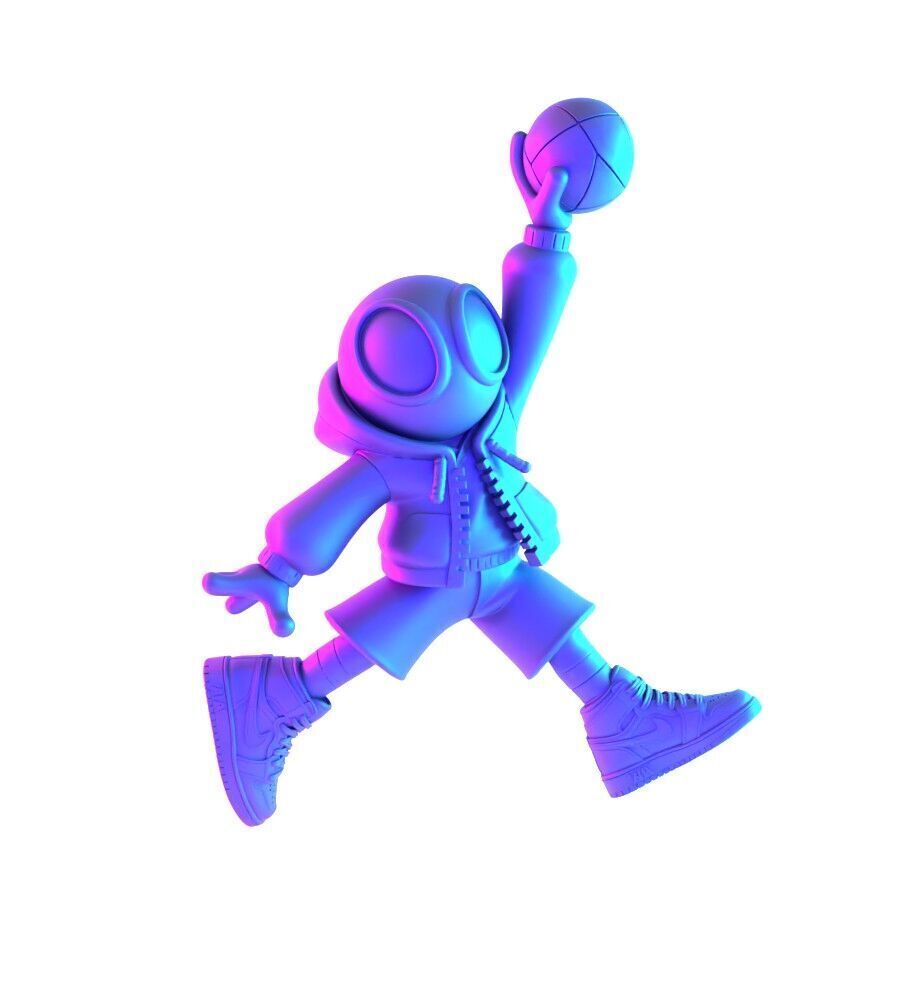 Spiderman Air Jordan 1 Chibi toy 3D print model_1