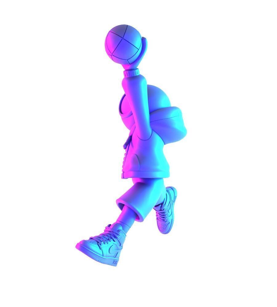 Spiderman Air Jordan 1 Chibi toy 3D print model_8