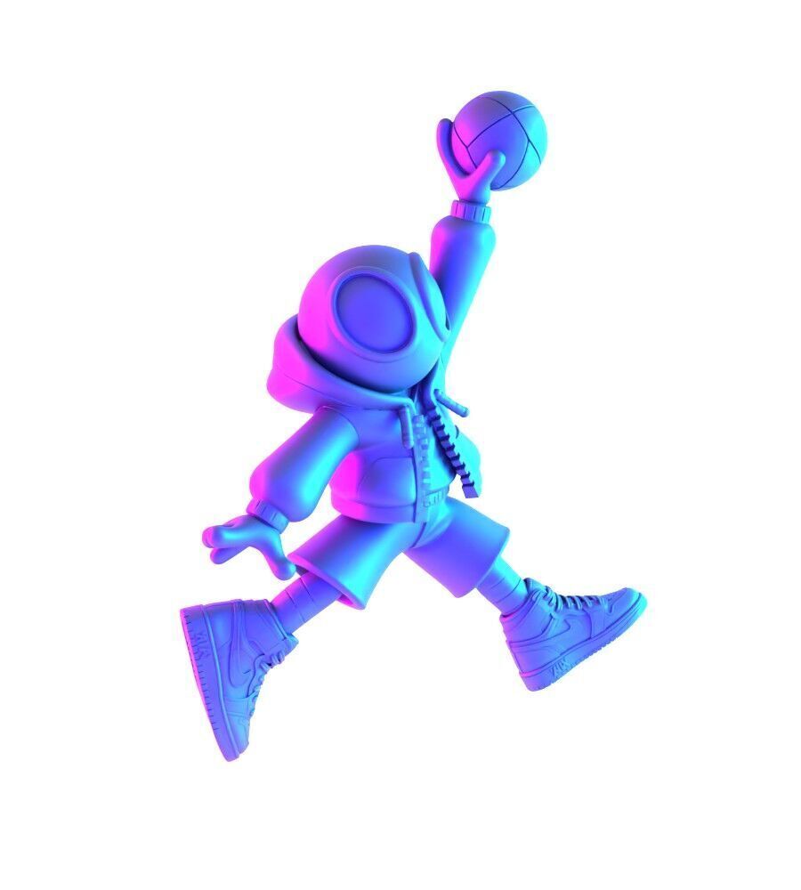 Spiderman Air Jordan 1 Chibi toy 3D print model_21