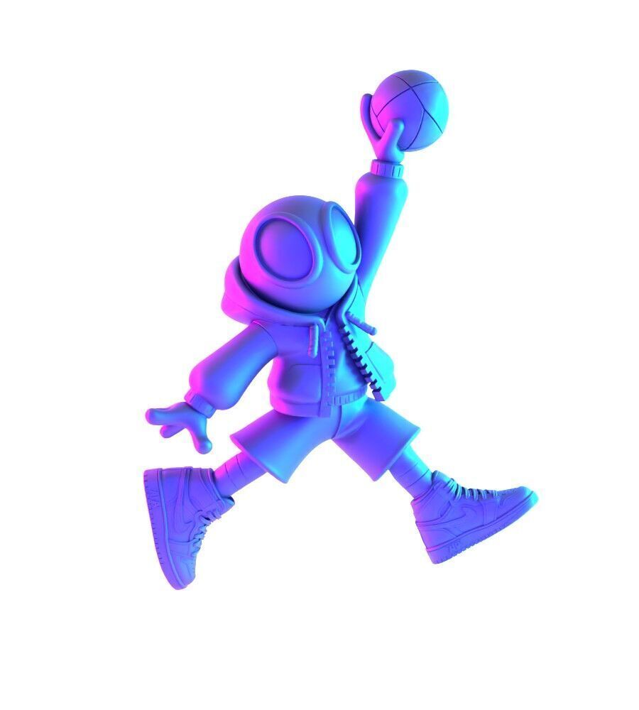 Spiderman Air Jordan 1 Chibi toy 3D print model_22