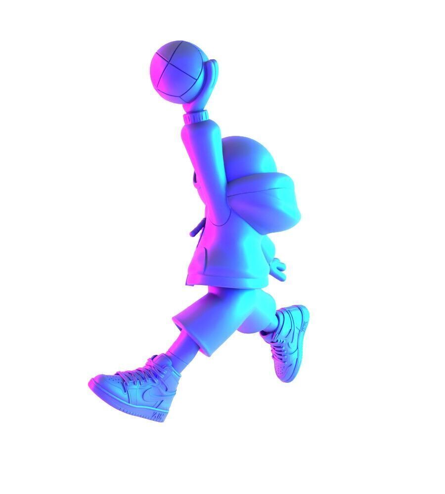 Spiderman Air Jordan 1 Chibi toy 3D print model_9