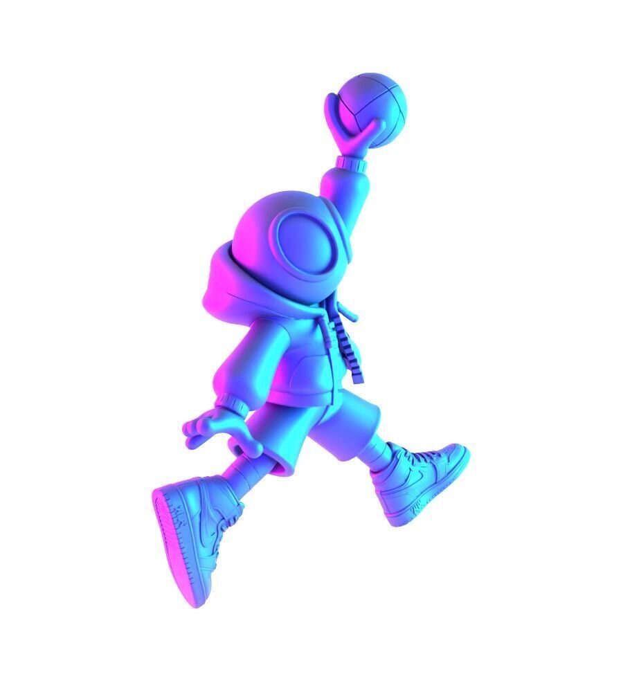 Spiderman Air Jordan 1 Chibi toy 3D print model_20
