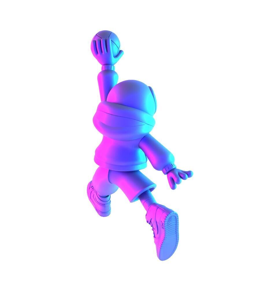 Spiderman Air Jordan 1 Chibi toy 3D print model_15