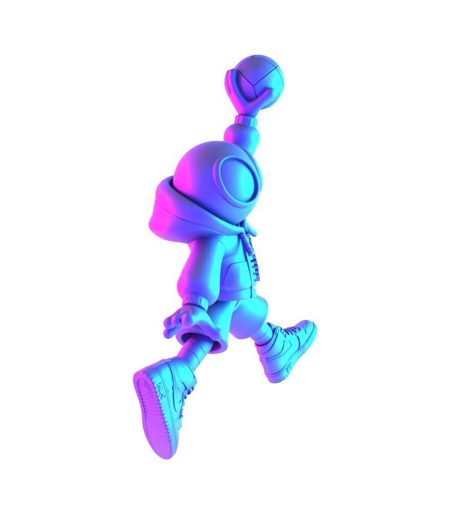 Spiderman Air Jordan 1 Chibi toy 3D print model_19