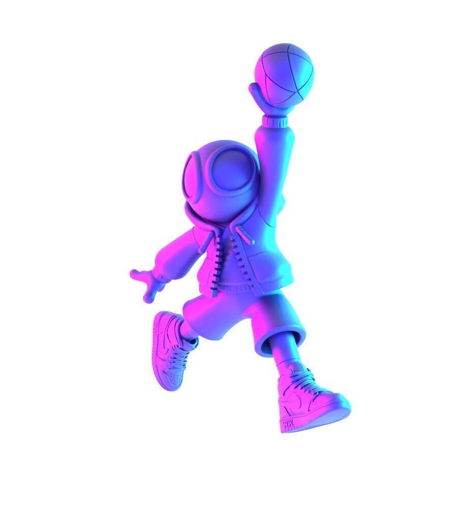 Spiderman Air Jordan 1 Chibi toy 3D print model_4