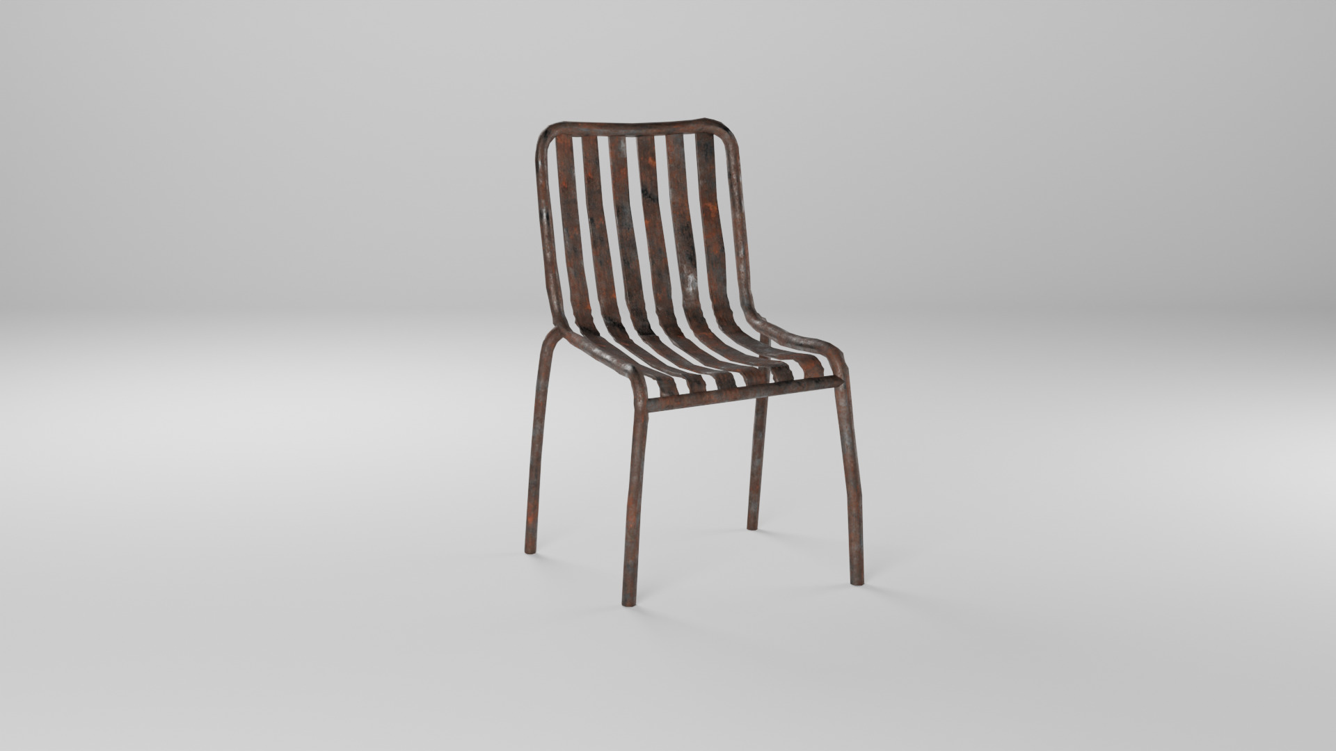 3D Steel Chair Pack - 10 Variants Game-Ready PBR Asset Low-poly 3D model_11