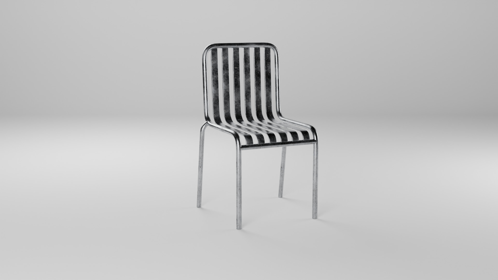 3D Steel Chair Pack - 10 Variants Game-Ready PBR Asset Low-poly 3D model_12