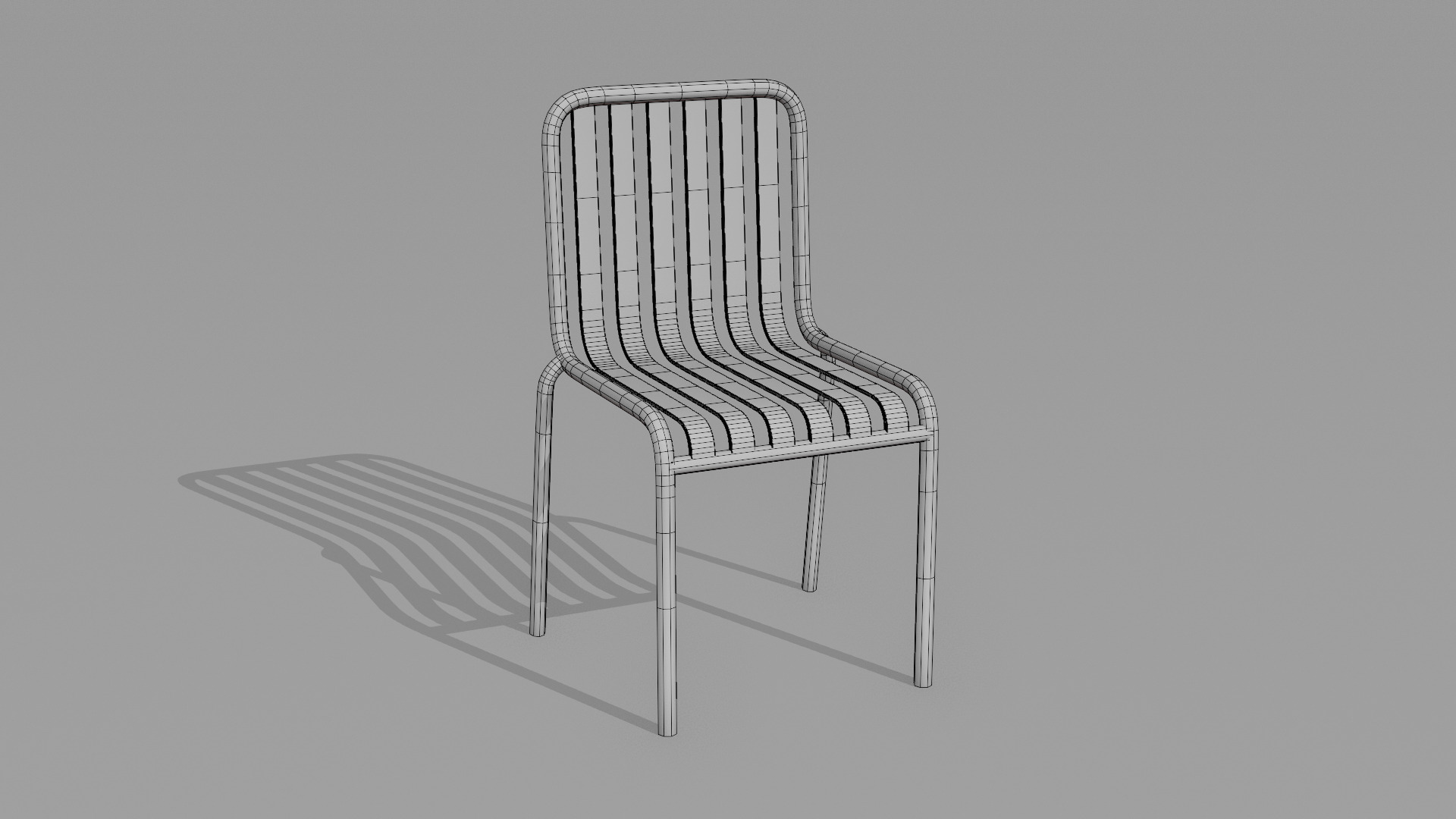3D Steel Chair Pack - 10 Variants Game-Ready PBR Asset Low-poly 3D model_17