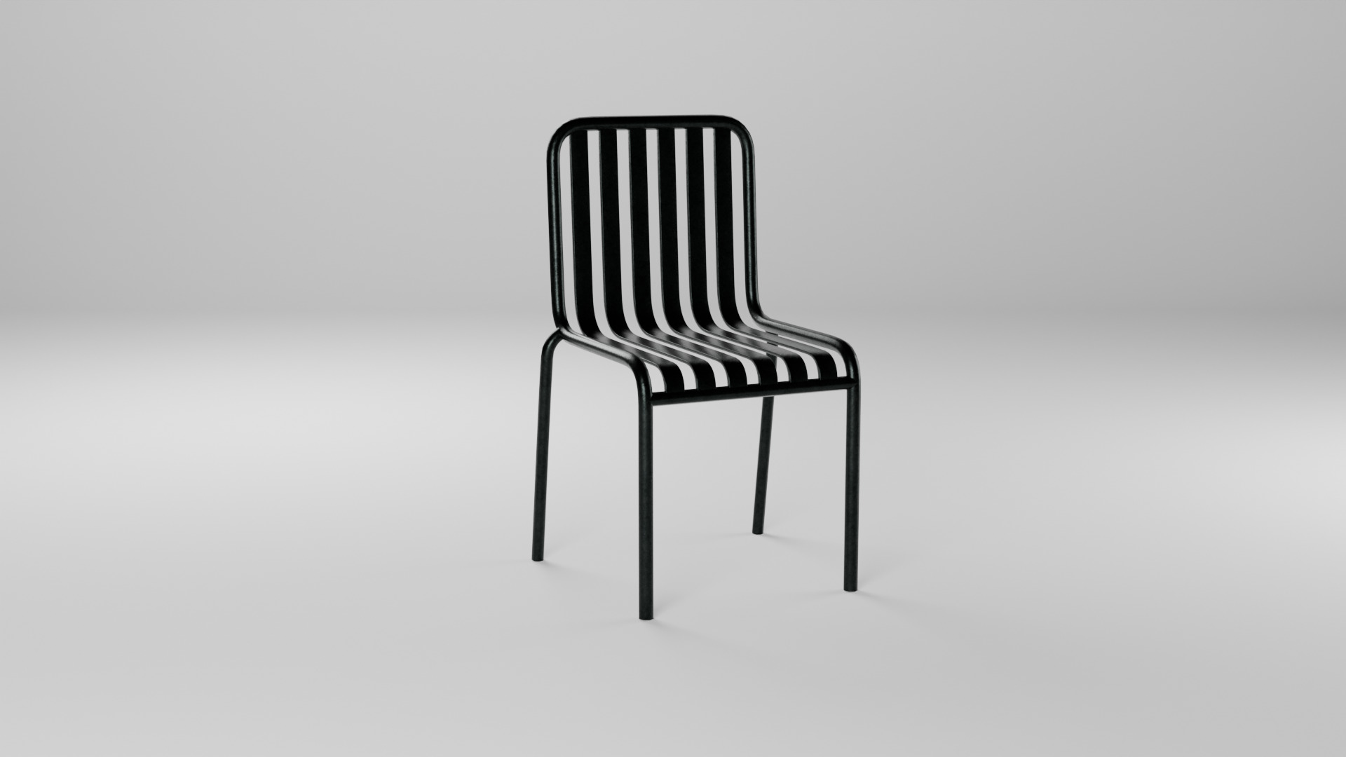 3D Steel Chair Pack - 10 Variants Game-Ready PBR Asset Low-poly 3D model_7