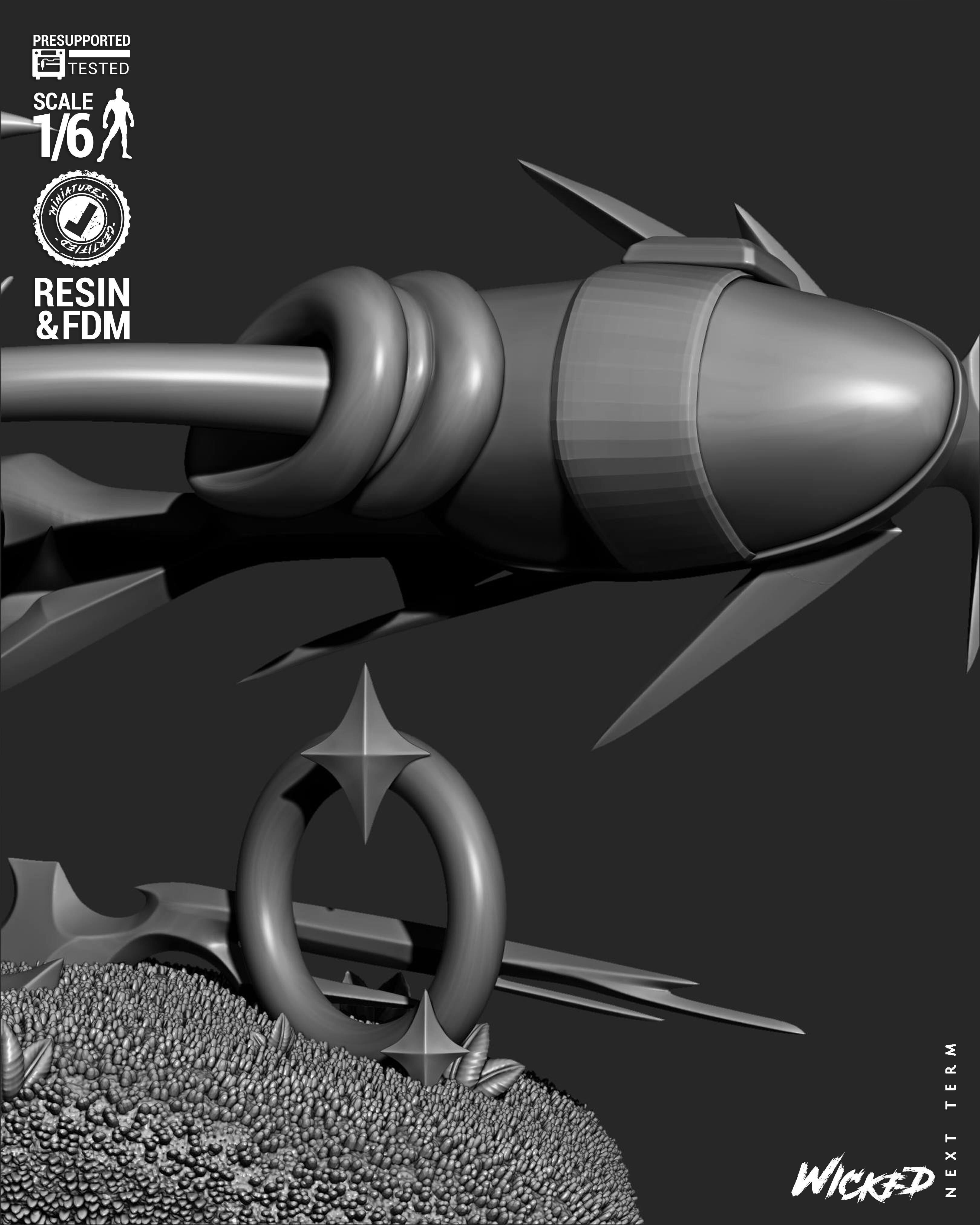 Wicked Video Games Sonic Sculpture 3D print model_14