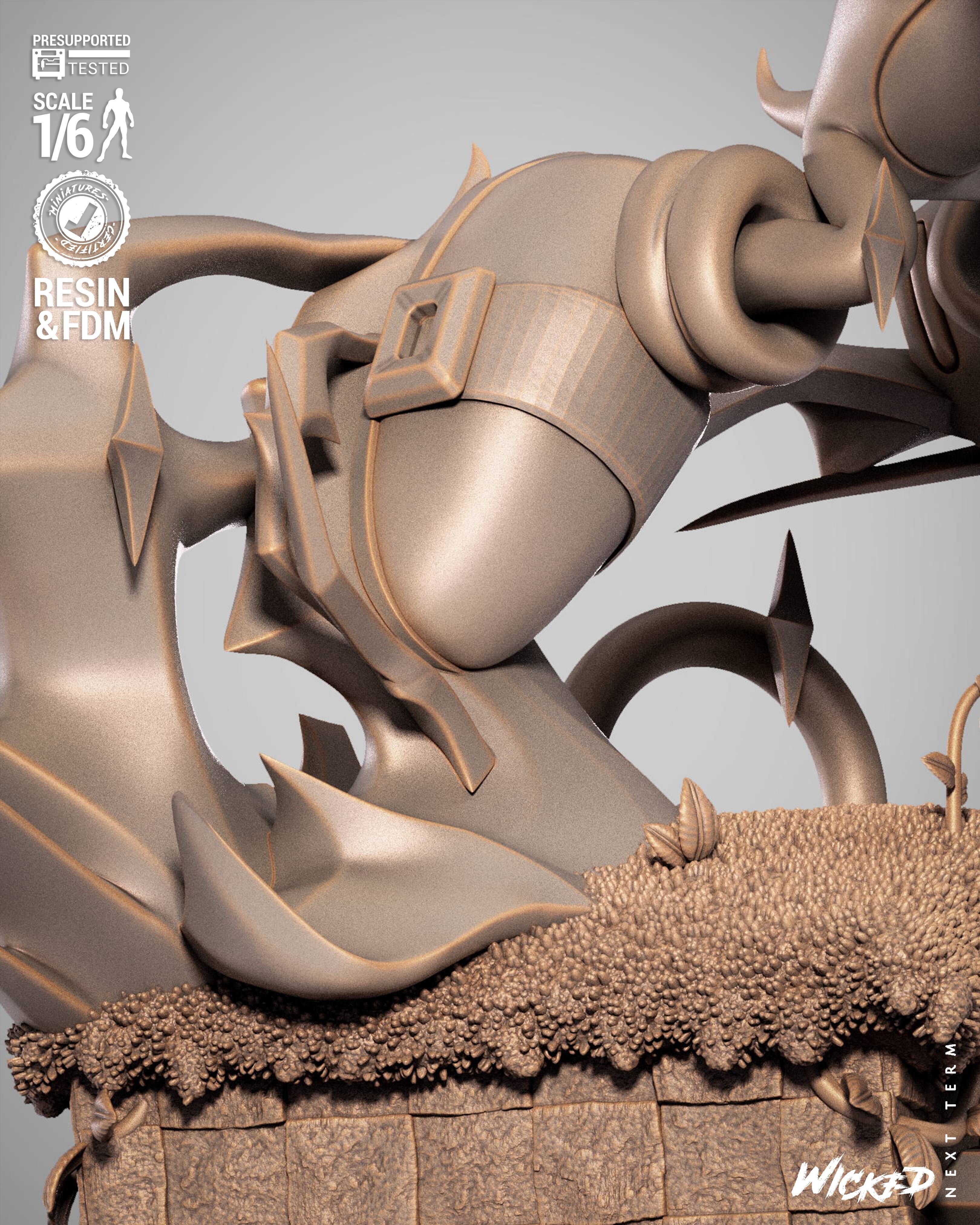 Wicked Video Games Sonic Sculpture 3D print model_4