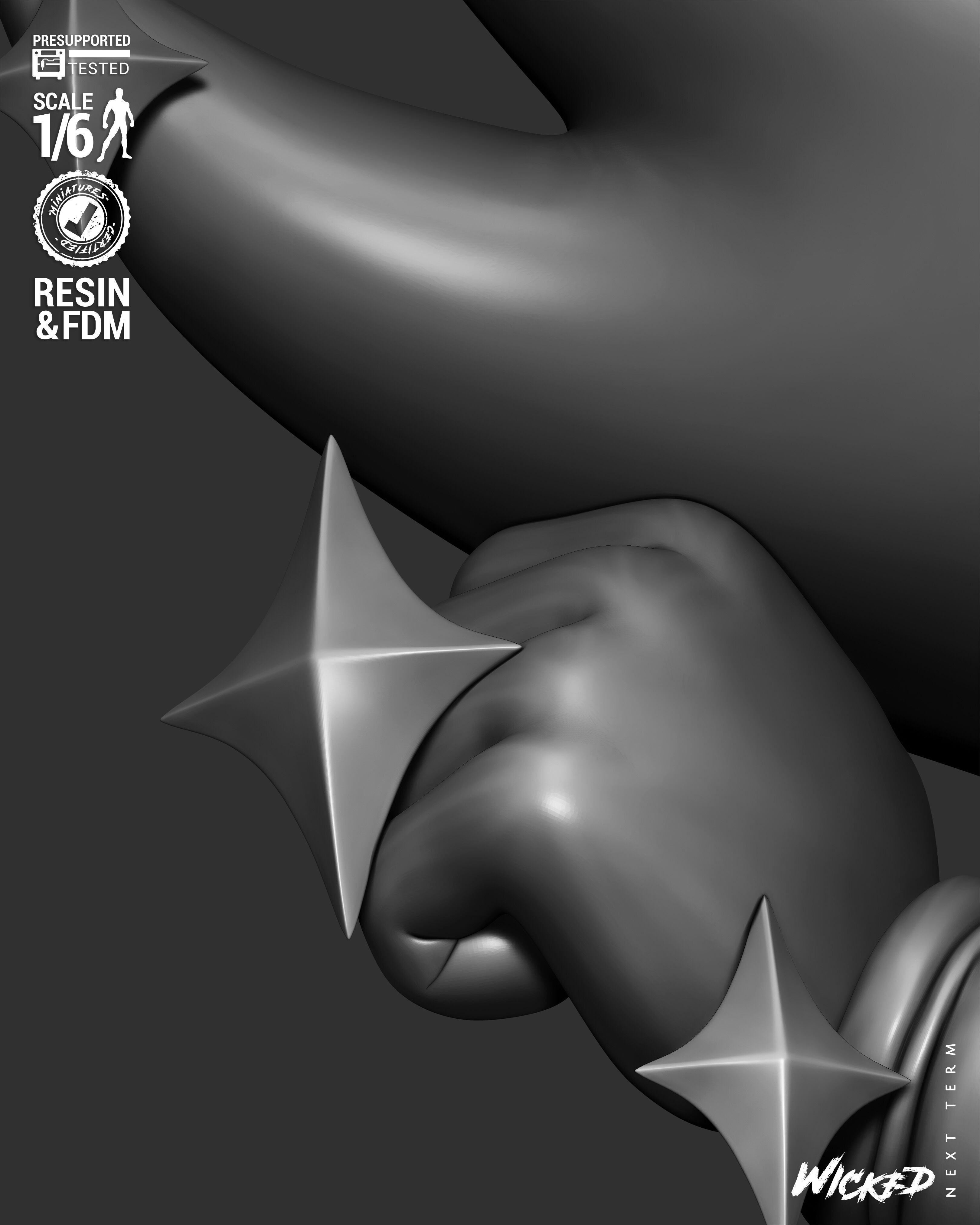 Wicked Video Games Sonic Sculpture 3D print model_27