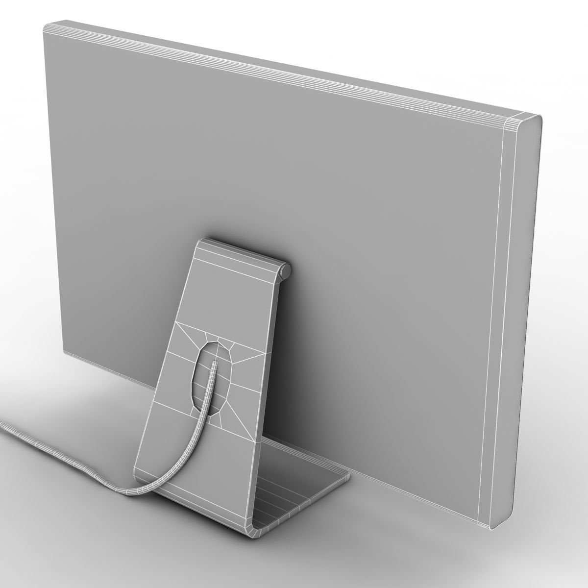 Apple Cinema Display Low-poly 3D model_5