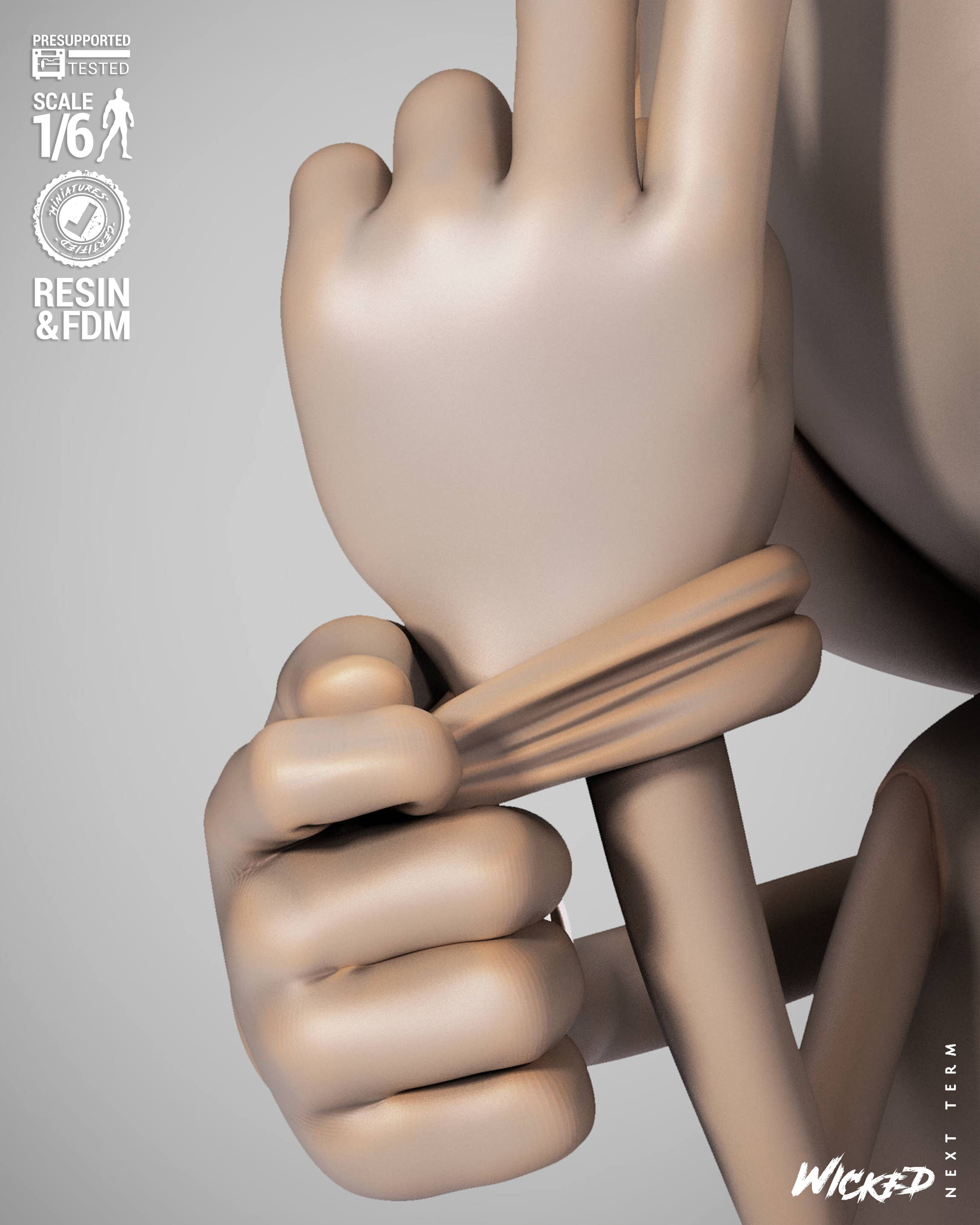 Wicked Video Games Sonic Sculpture Stand 3D print model_19