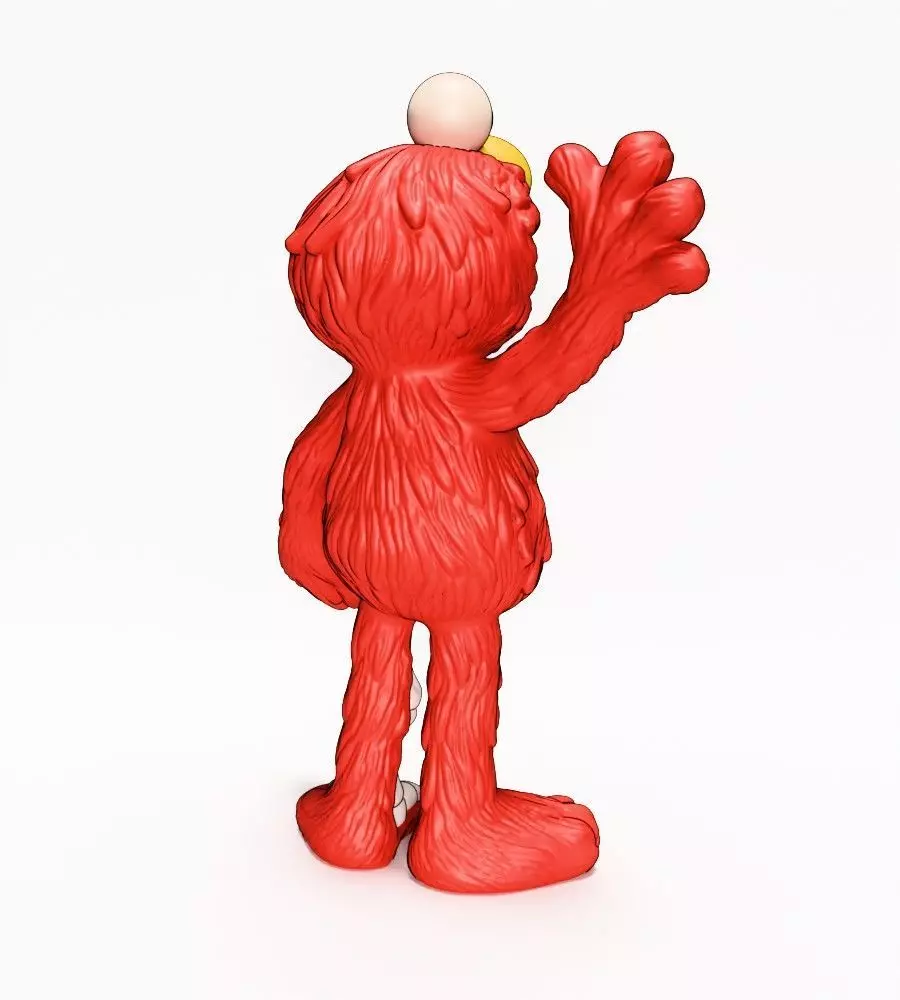 Dissected Elmo toy 3D print model_14