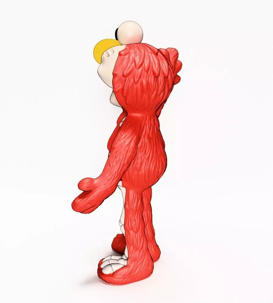 Dissected Elmo toy 3D print model_8