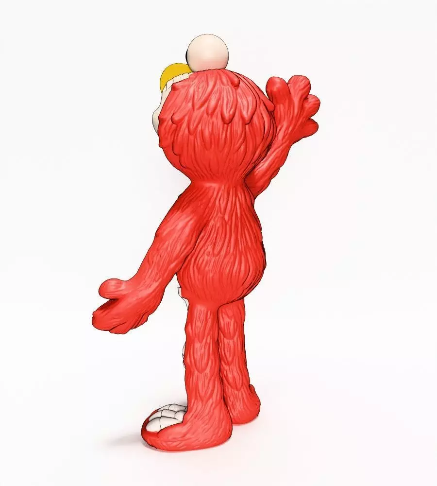 Dissected Elmo toy 3D print model_9