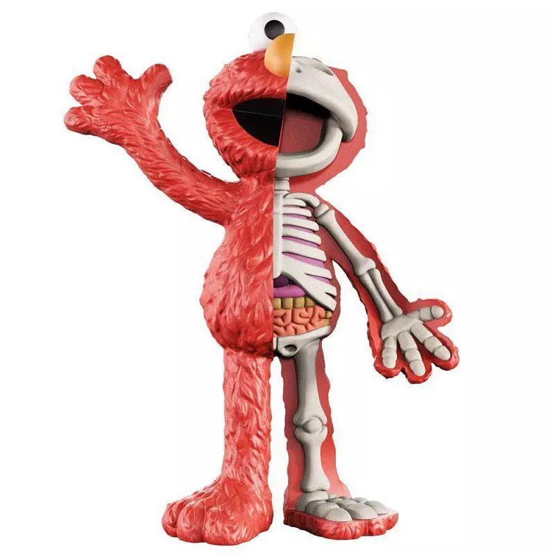 Dissected Elmo toy 3D print model_0