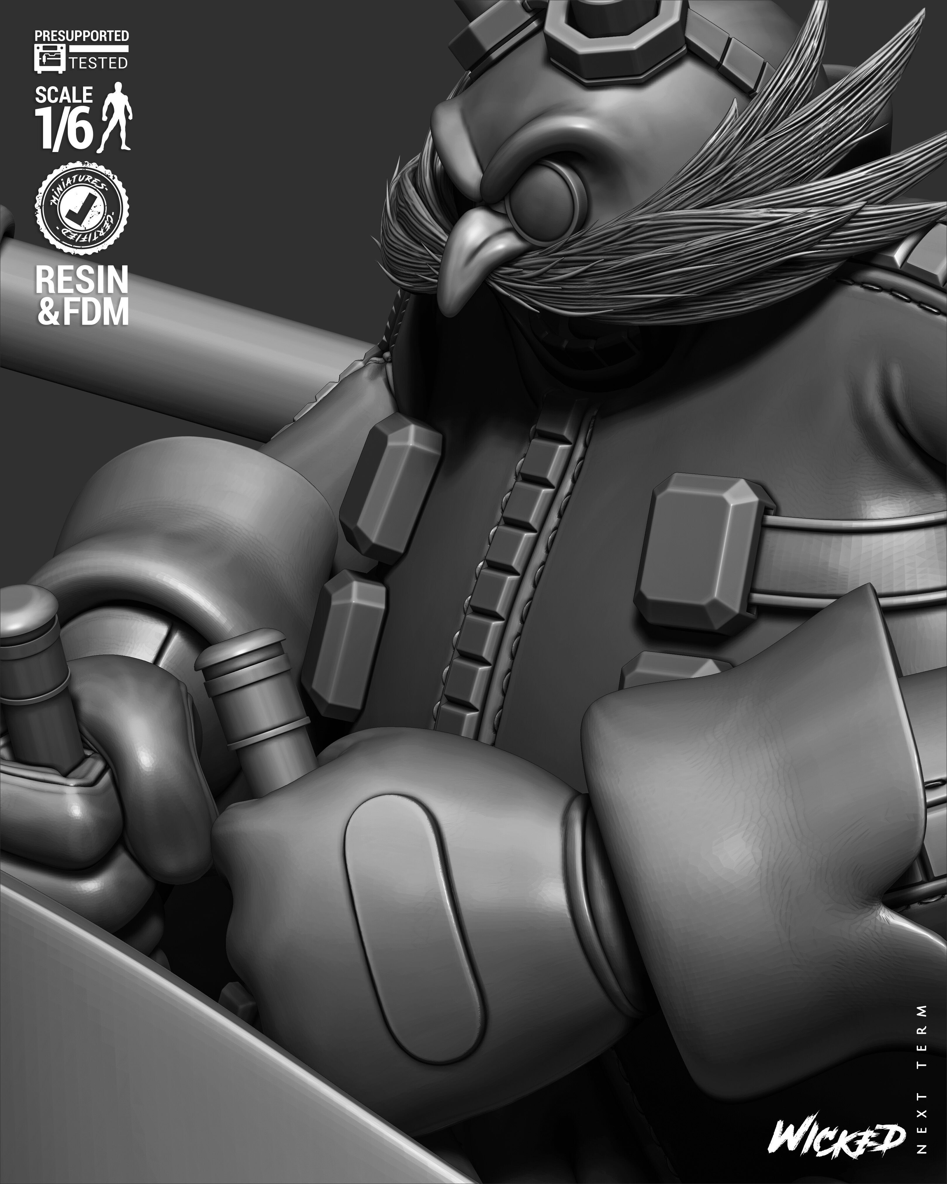 Wicked Video Games Dr Eggman Sculpture 3D print model_30