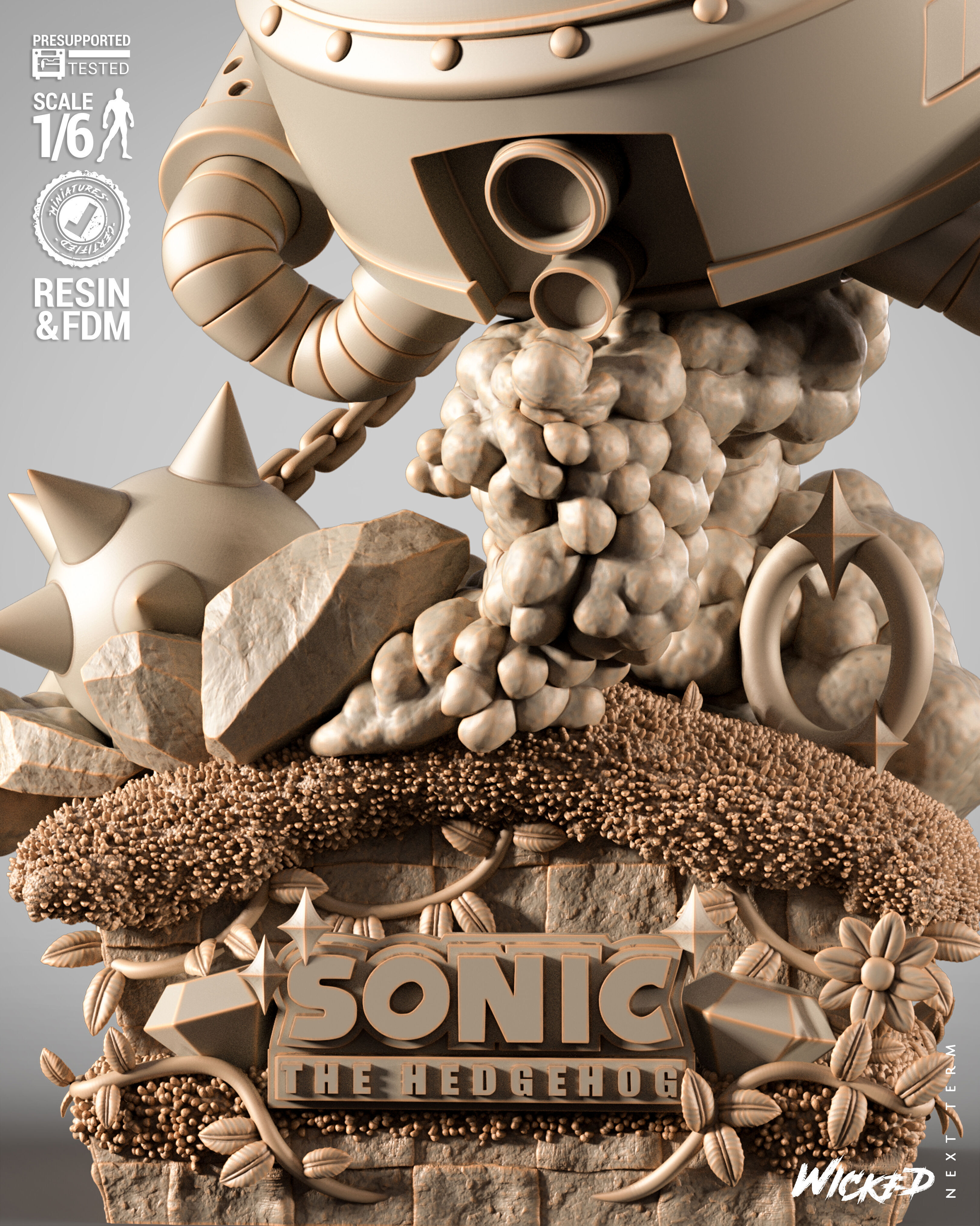 Wicked Video Games Dr Eggman Sculpture 3D print model_13