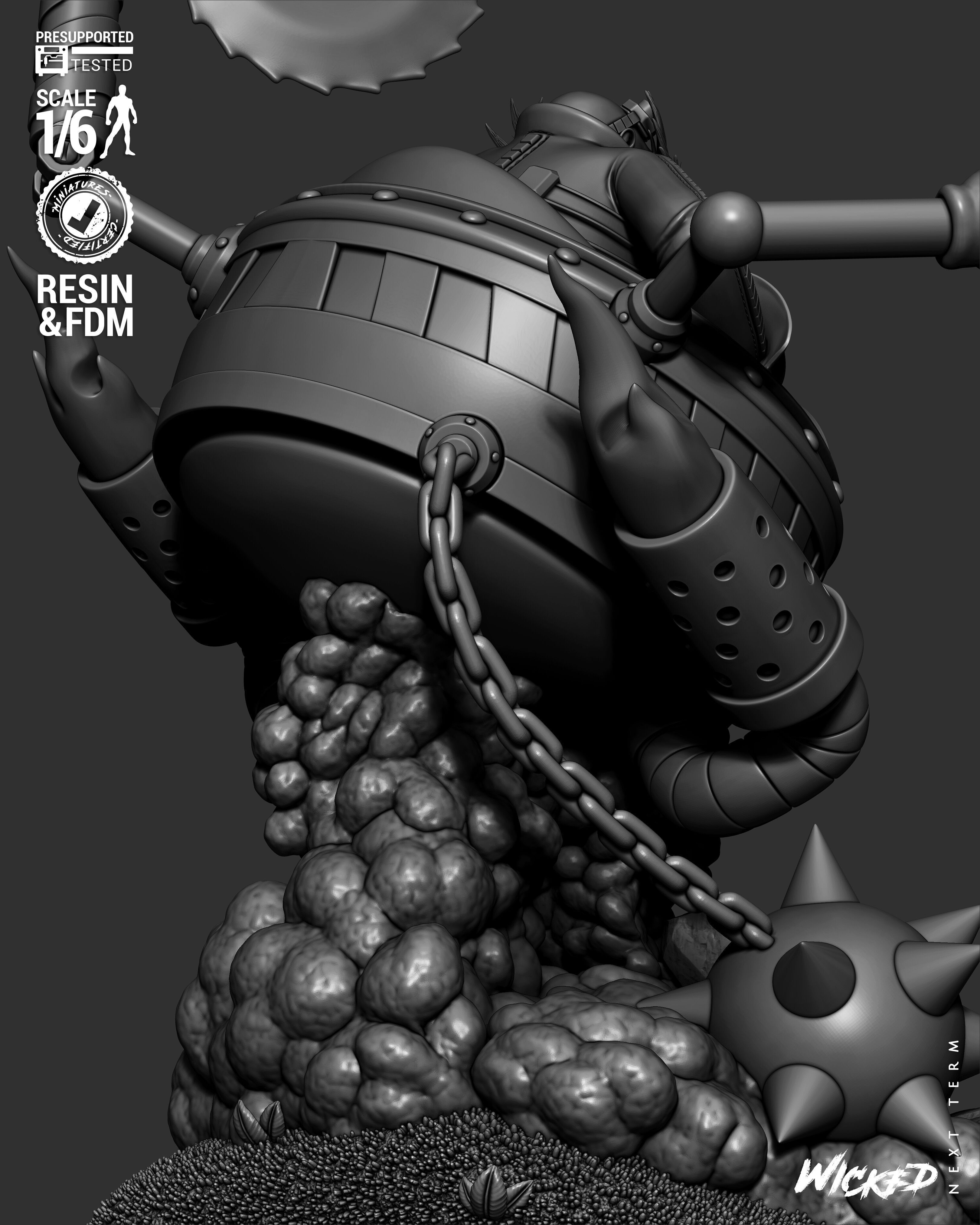 Wicked Video Games Dr Eggman Sculpture 3D print model_59