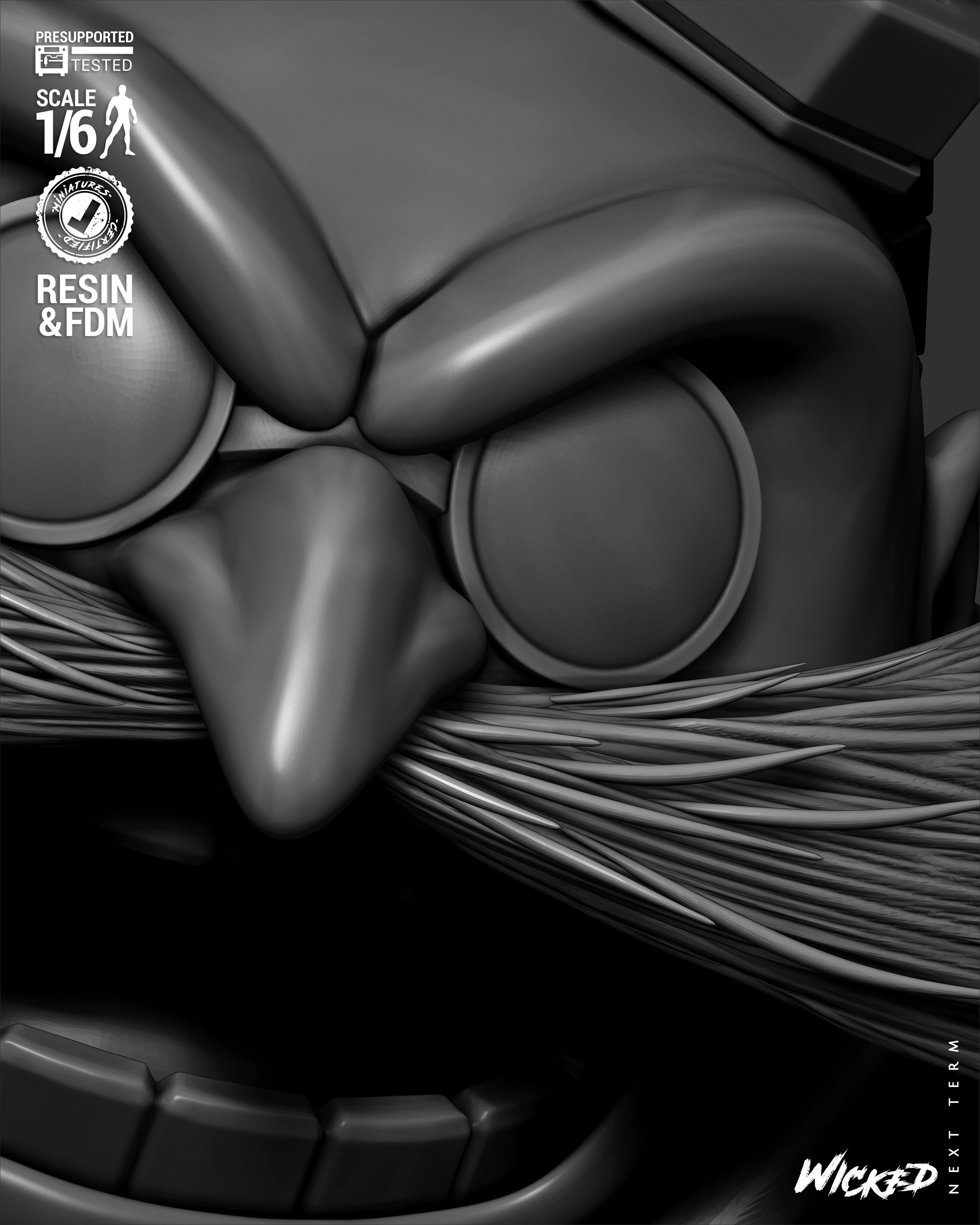 Wicked Video Games Dr Eggman Sculpture 3D print model_42