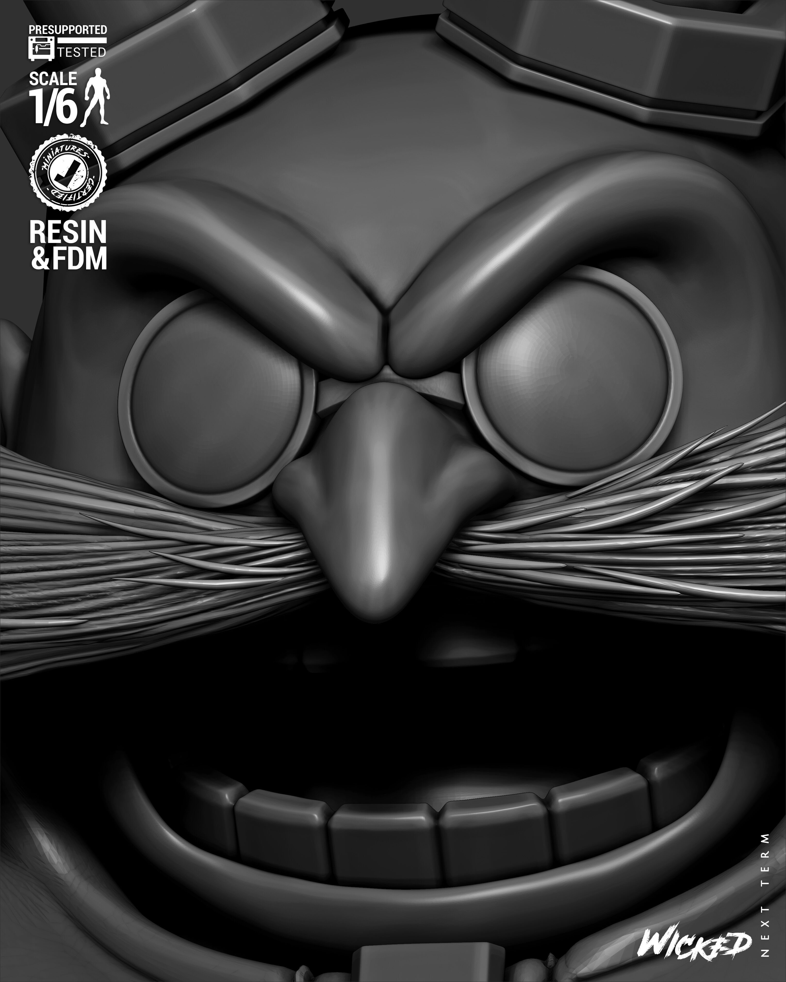 Wicked Video Games Dr Eggman Sculpture 3D print model_37