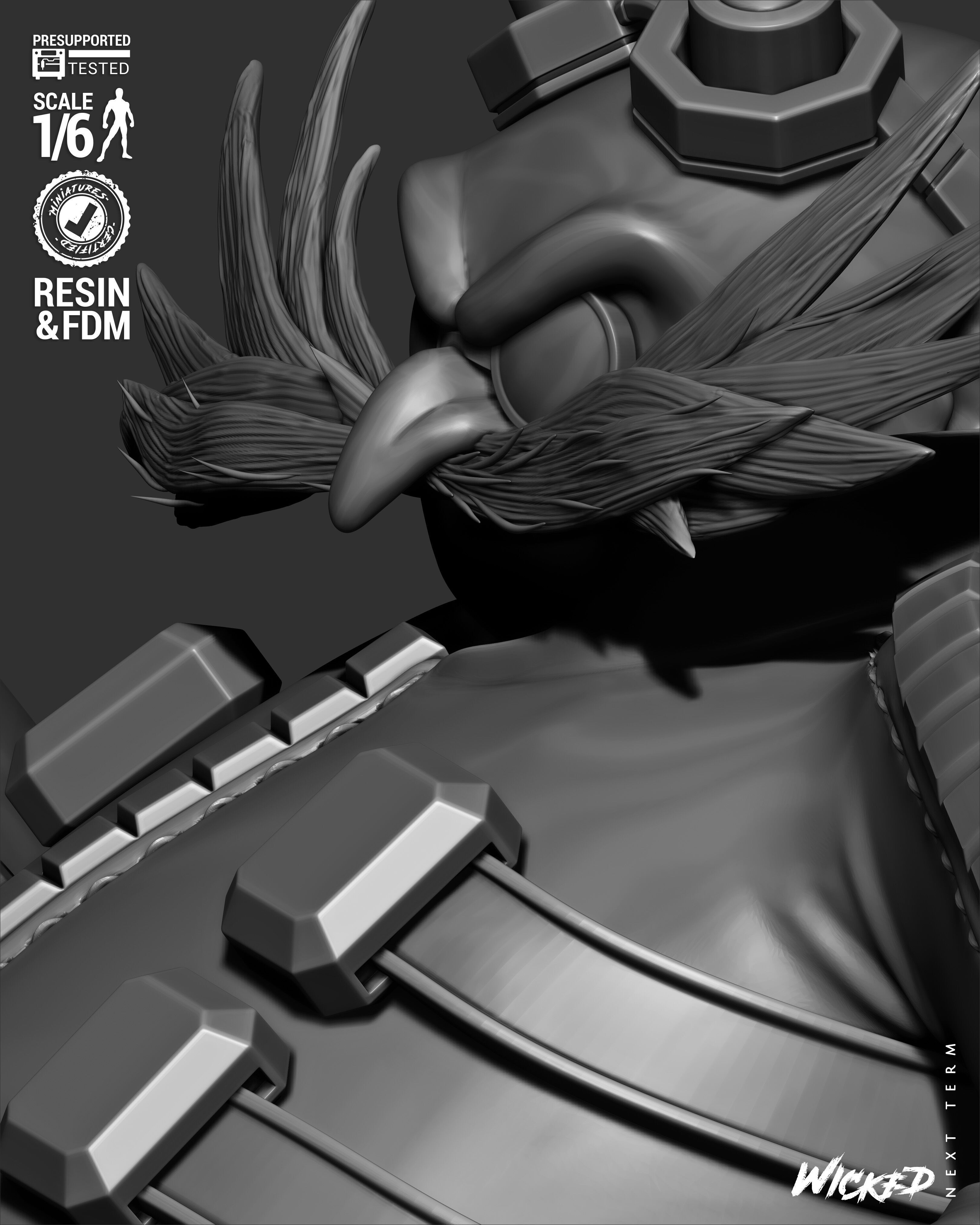 Wicked Video Games Dr Eggman Sculpture Stand 3D print model_42