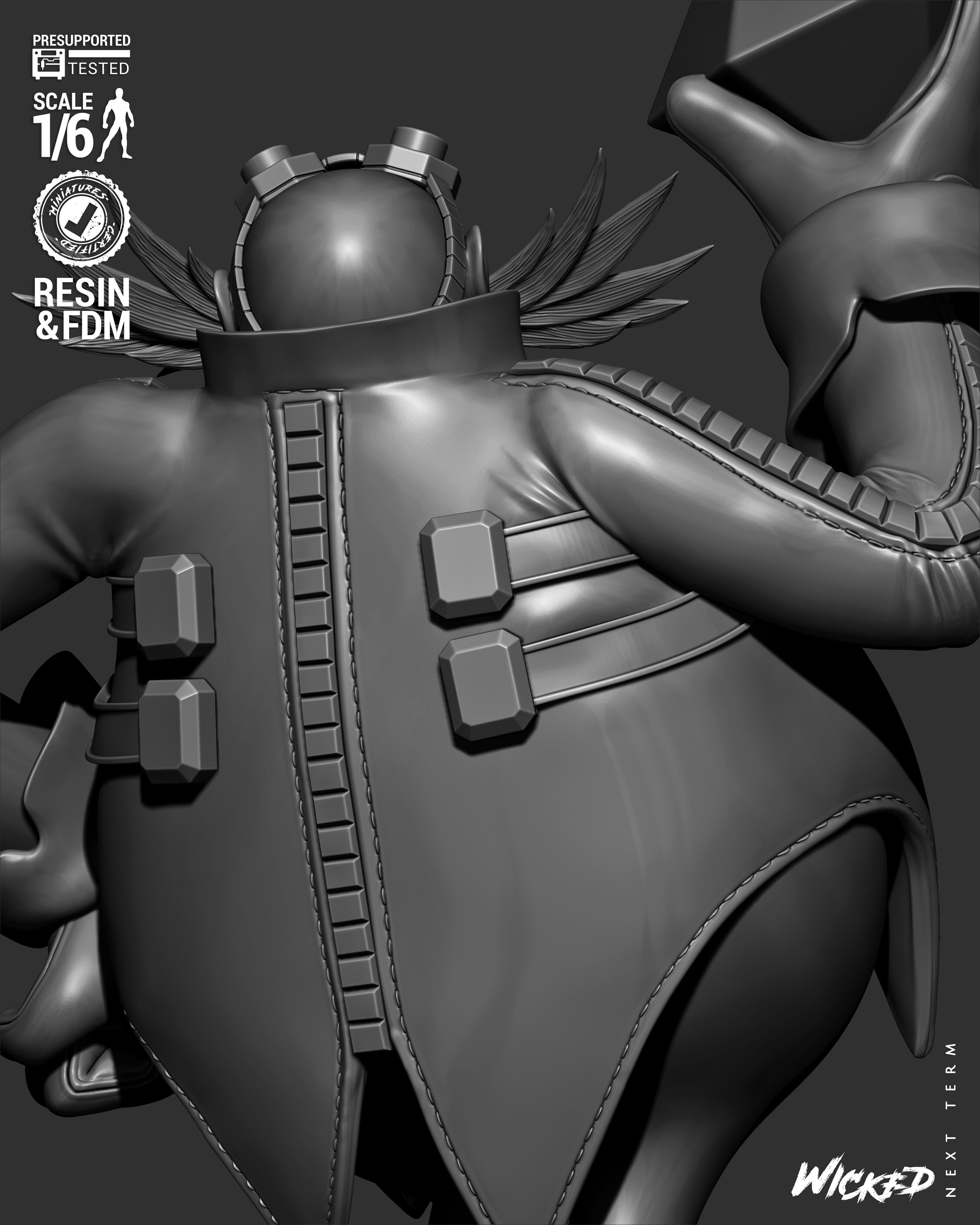 Wicked Video Games Dr Eggman Sculpture Stand 3D print model_39