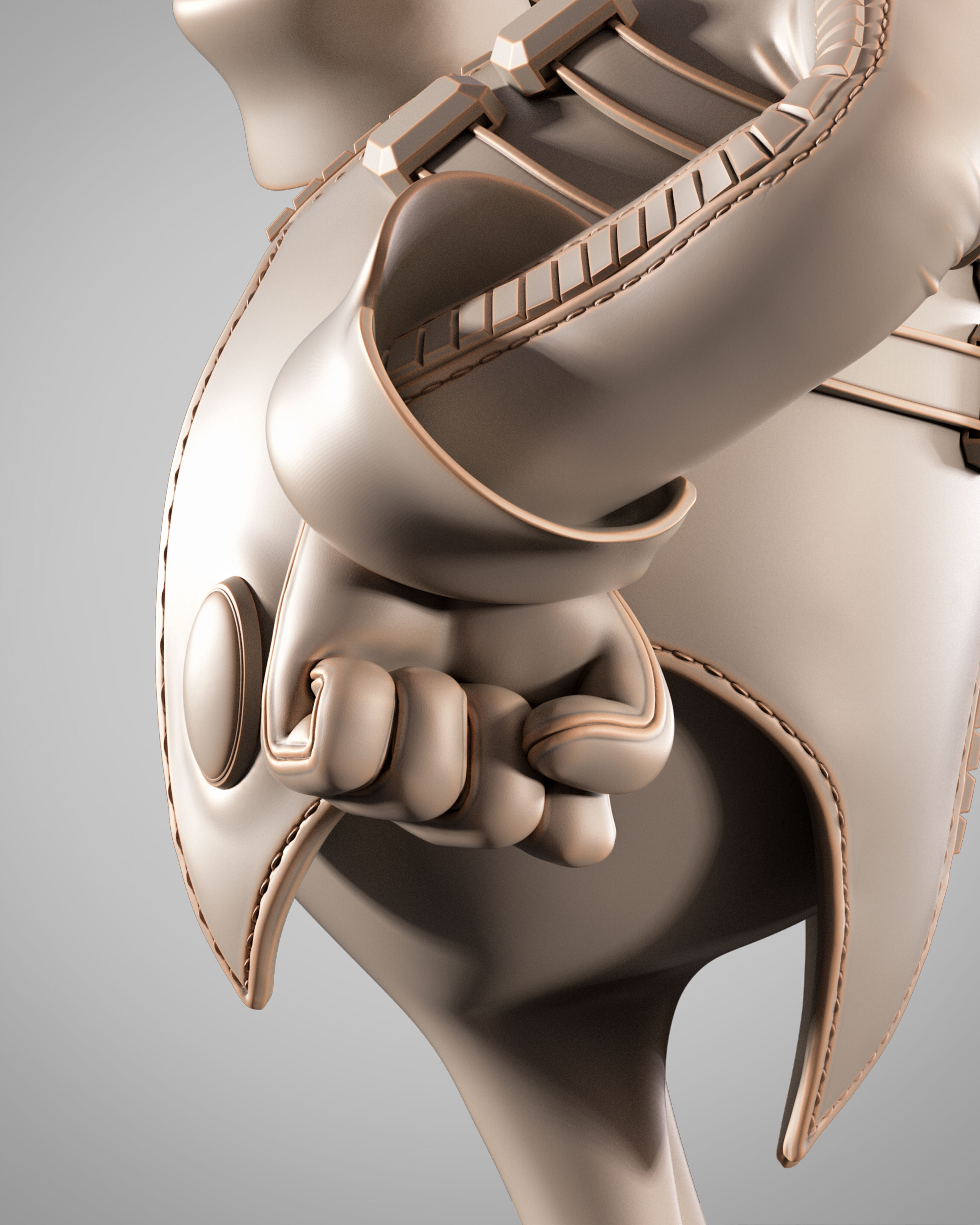 Wicked Video Games Dr Eggman Sculpture Stand 3D print model_23