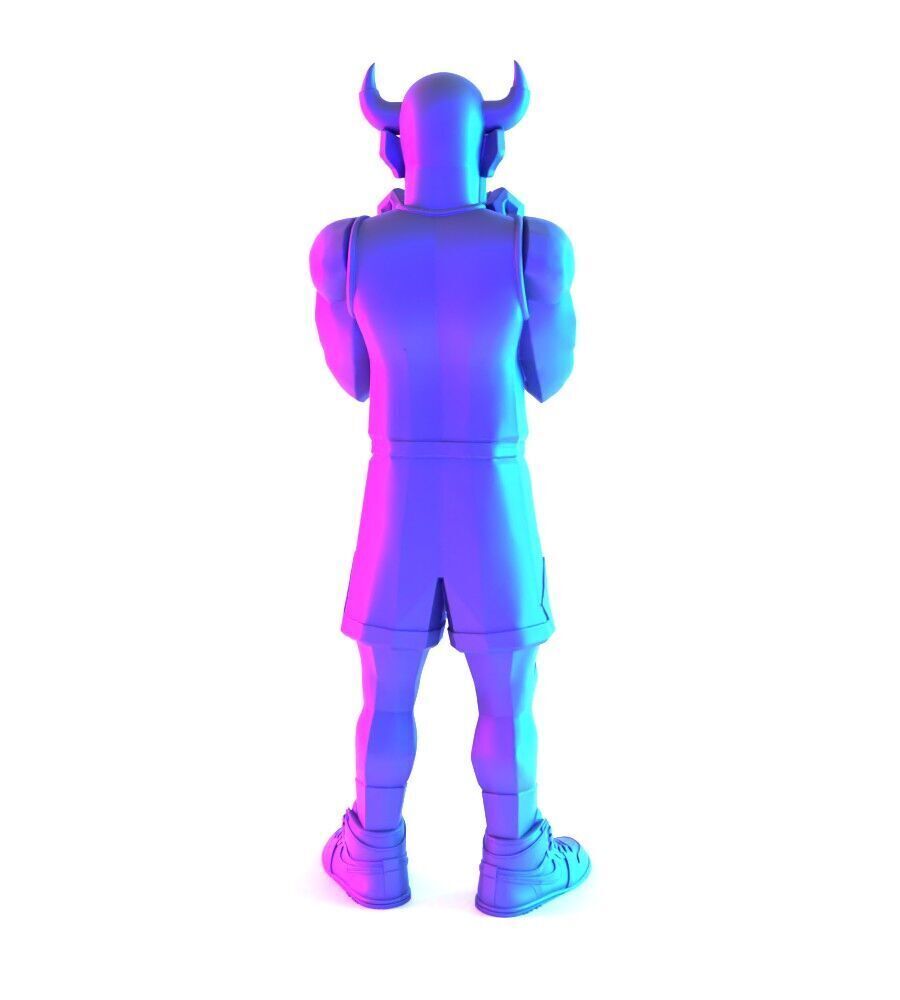 Bulls Michael Air Jordan 1 toy 3D print model_12