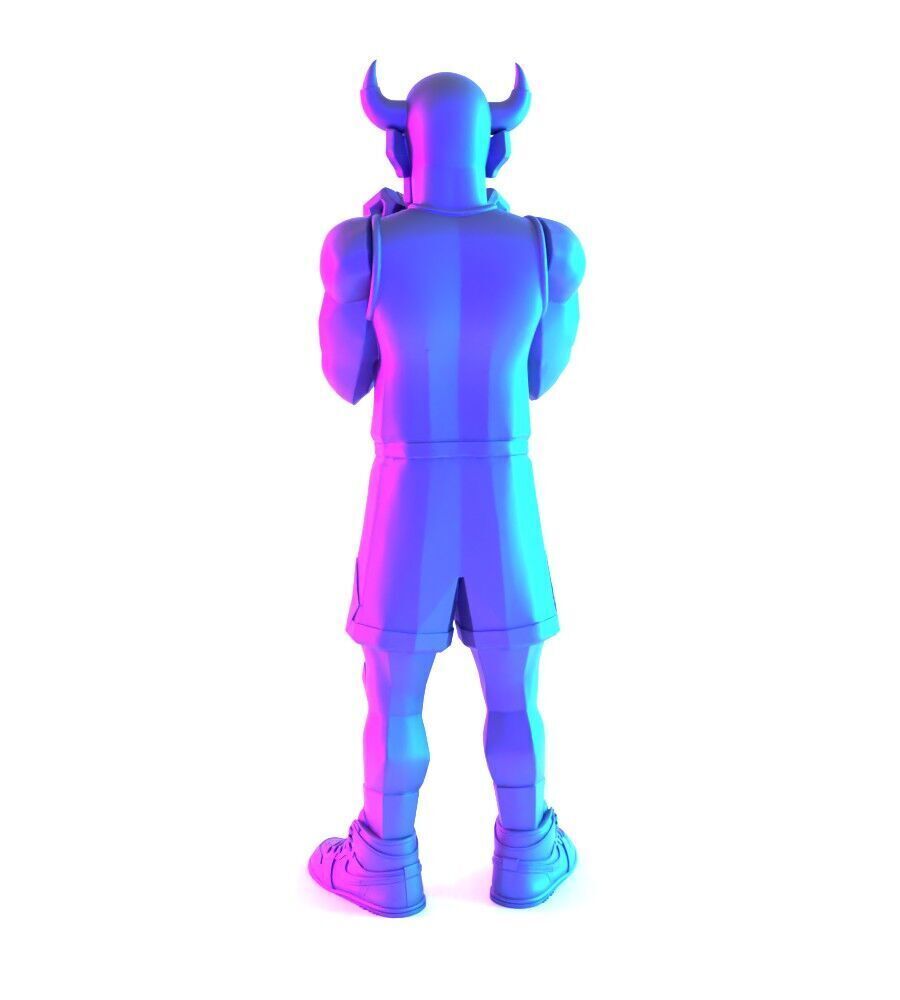 Bulls Michael Air Jordan 1 toy 3D print model_11